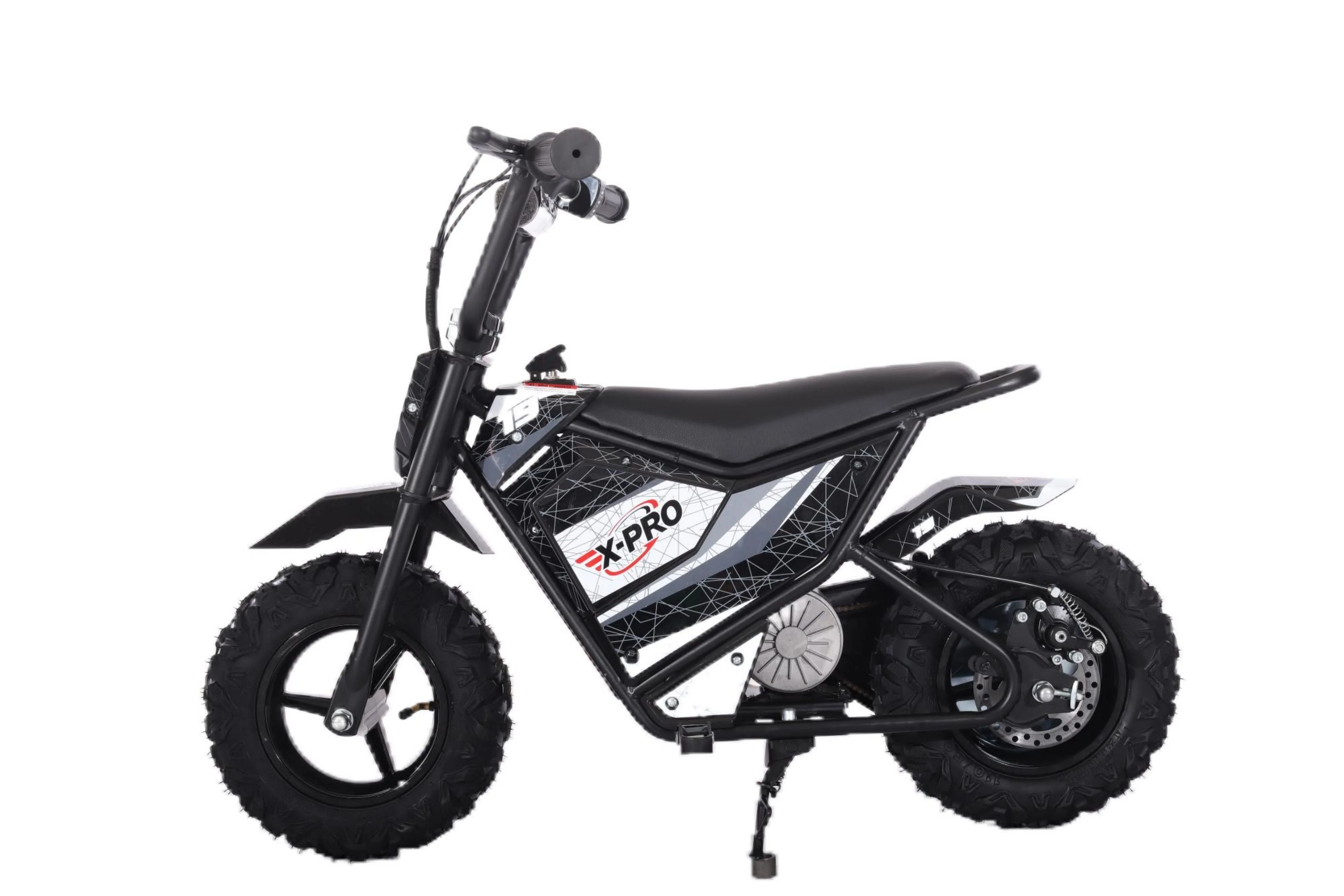 Free Shipping! X-PRO XP250E 250W 24V Electric Dirt Bike with Chain Drive! 6.5in Wheels! Rear Disc Brakes! - Image 8