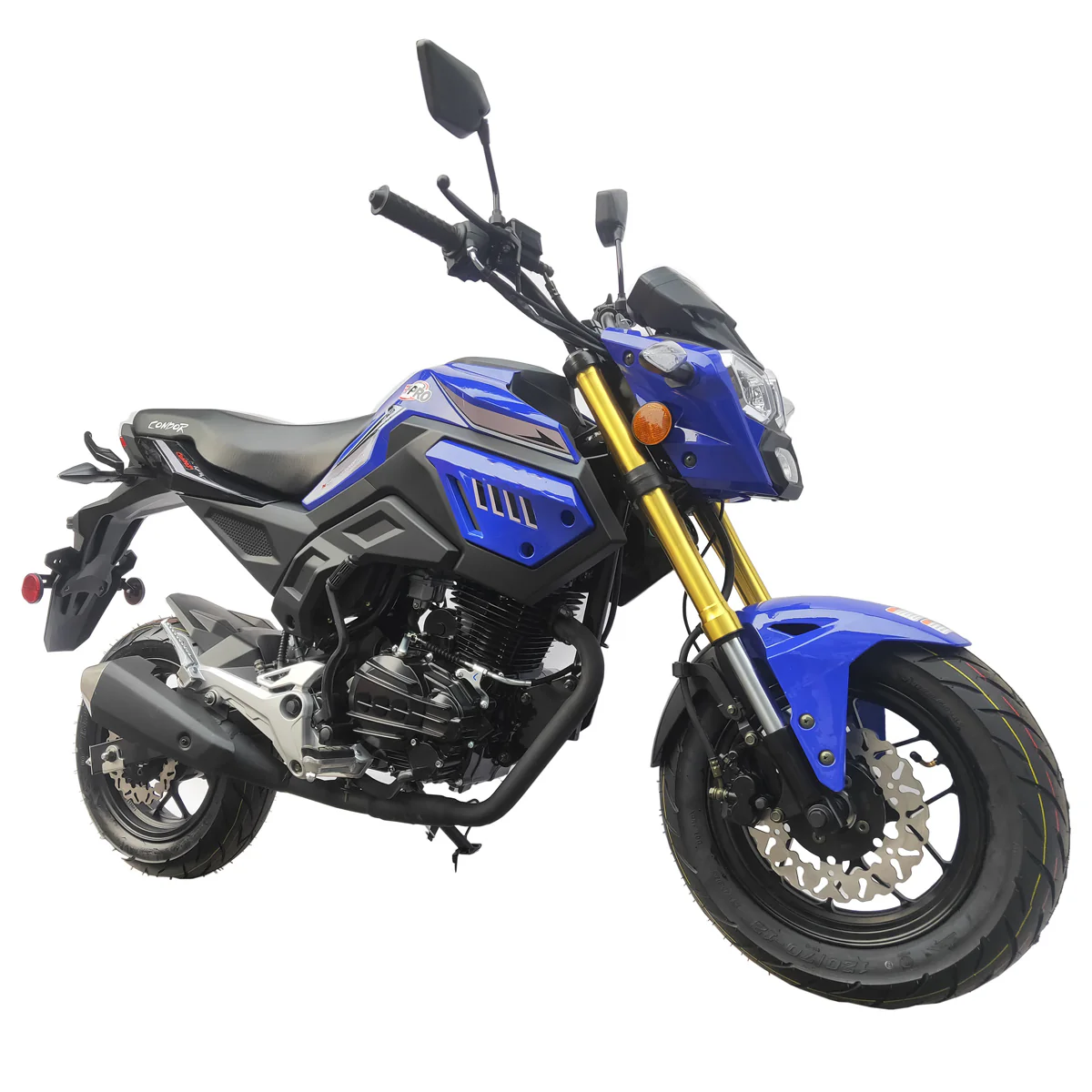 Free Shipping! X-PRO Condor150cc Street Motorcycle with 5-Speed Manual Transmission, Electric/Kick Start! 12in Wheels! - Image 8