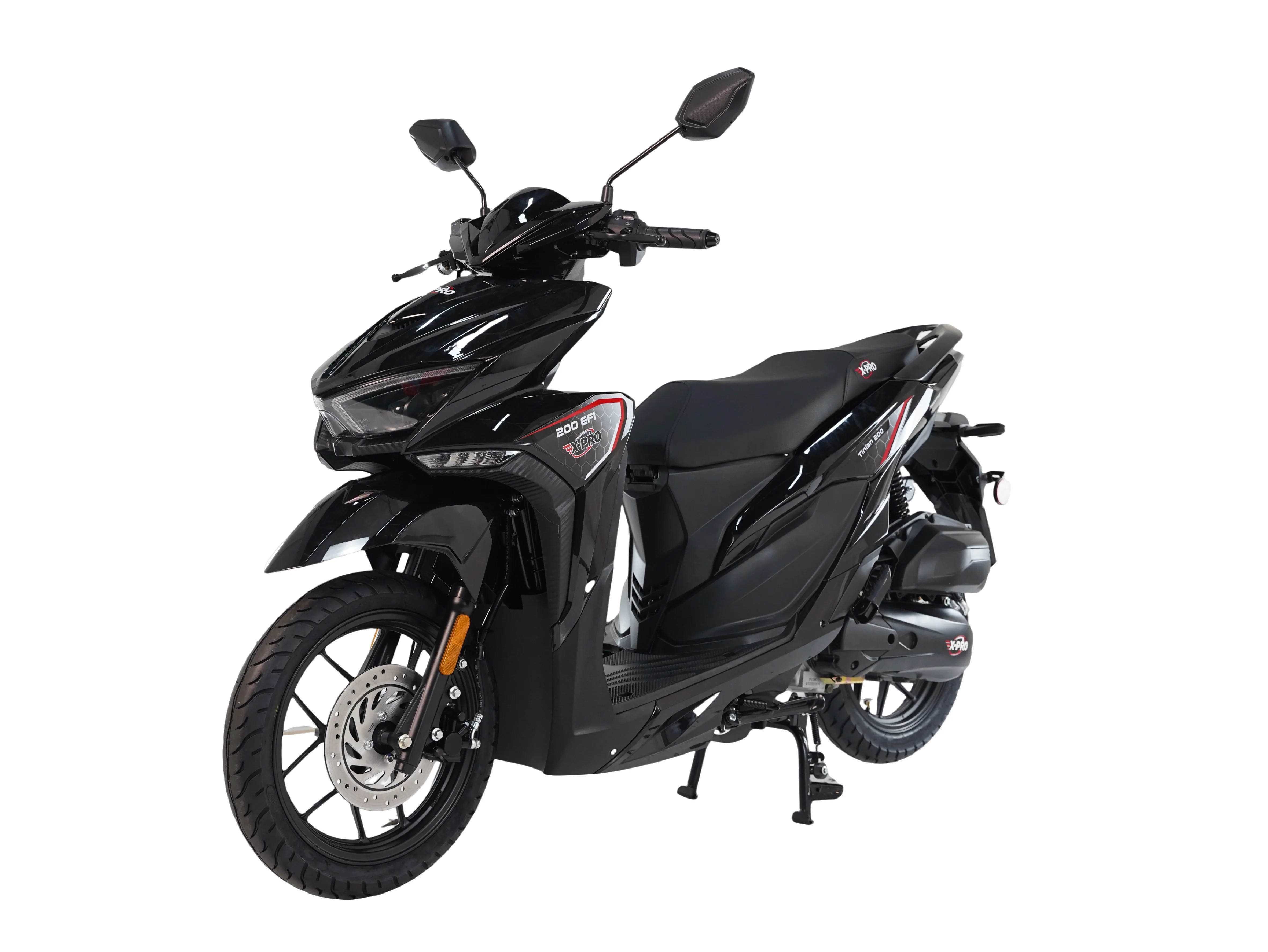 Free Shipping! X-PRO Tinian 200 EFI Electronic Fuel Injection Scooter with CVT Transmission, 14" Alloy Wheels, LED Headlights!