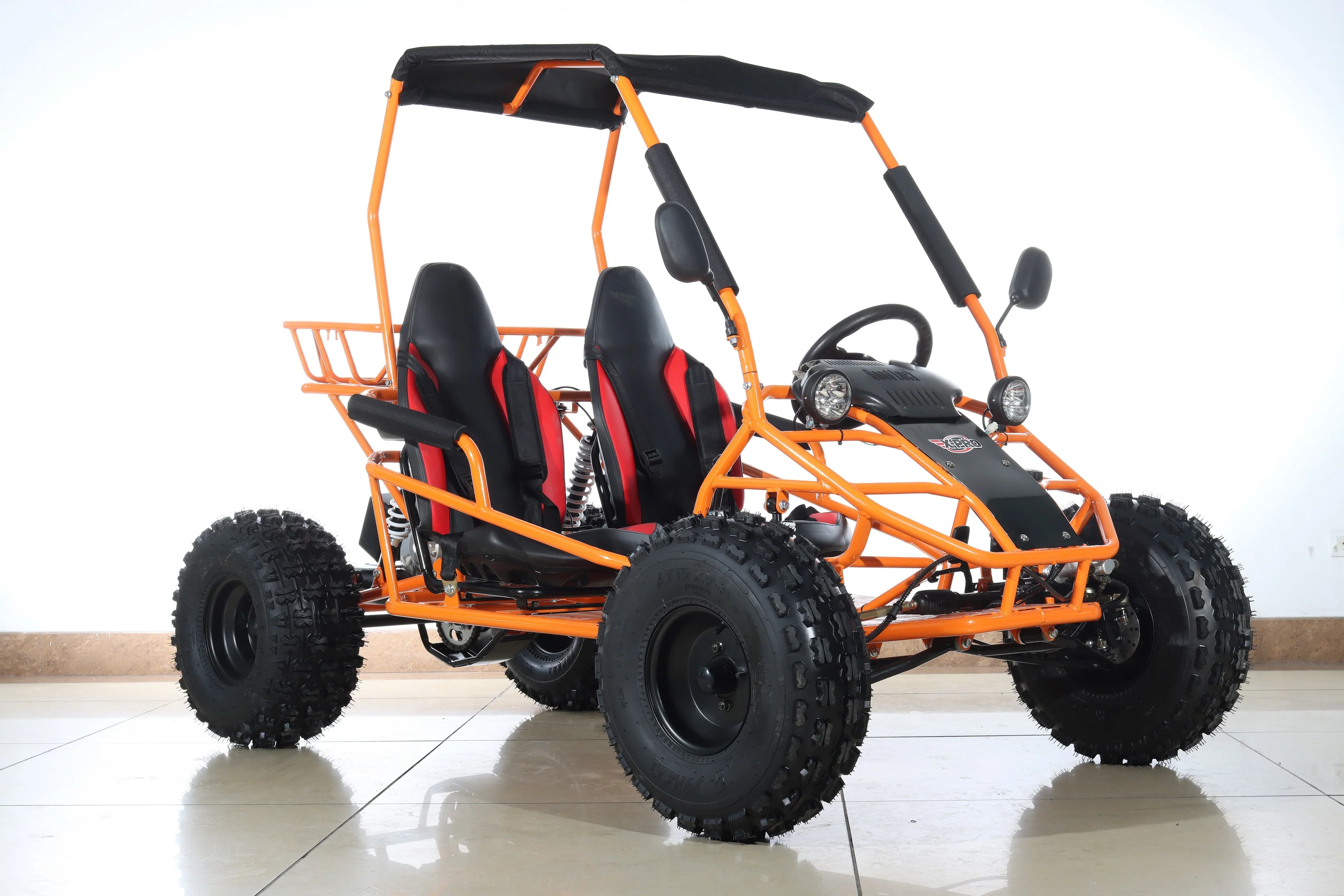 Free shipping! X-PRO Rover 125cc Go Kart with 3-Speed Semi-Automatic Transmission w/Reverse, LED Headlights, Big 19in/18in Wheels! - Image 11