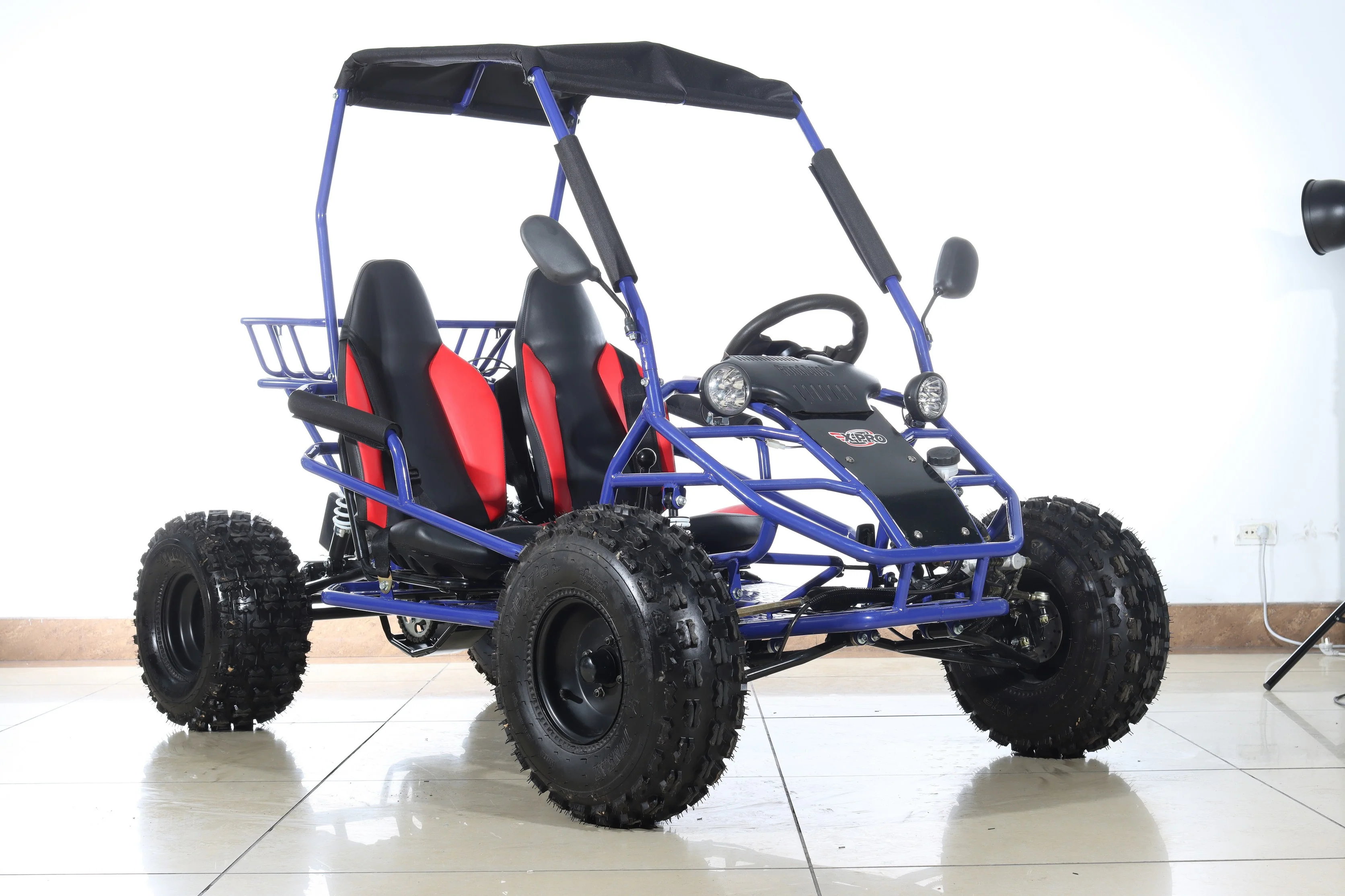 Free shipping! X-PRO Rover 125cc Go Kart with 3-Speed Semi-Automatic Transmission w/Reverse, LED Headlights, Big 19in/18in Wheels! - Image 19