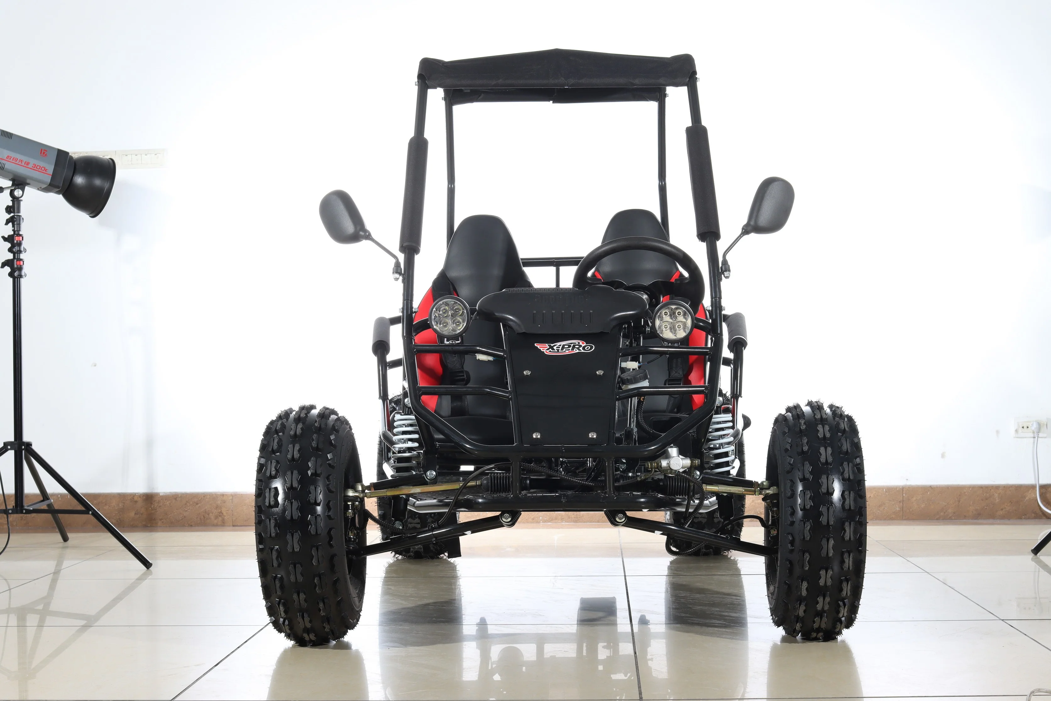 Free shipping! X-PRO Rover 125cc Go Kart with 3-Speed Semi-Automatic Transmission w/Reverse, LED Headlights, Big 19in/18in Wheels! - Image 26