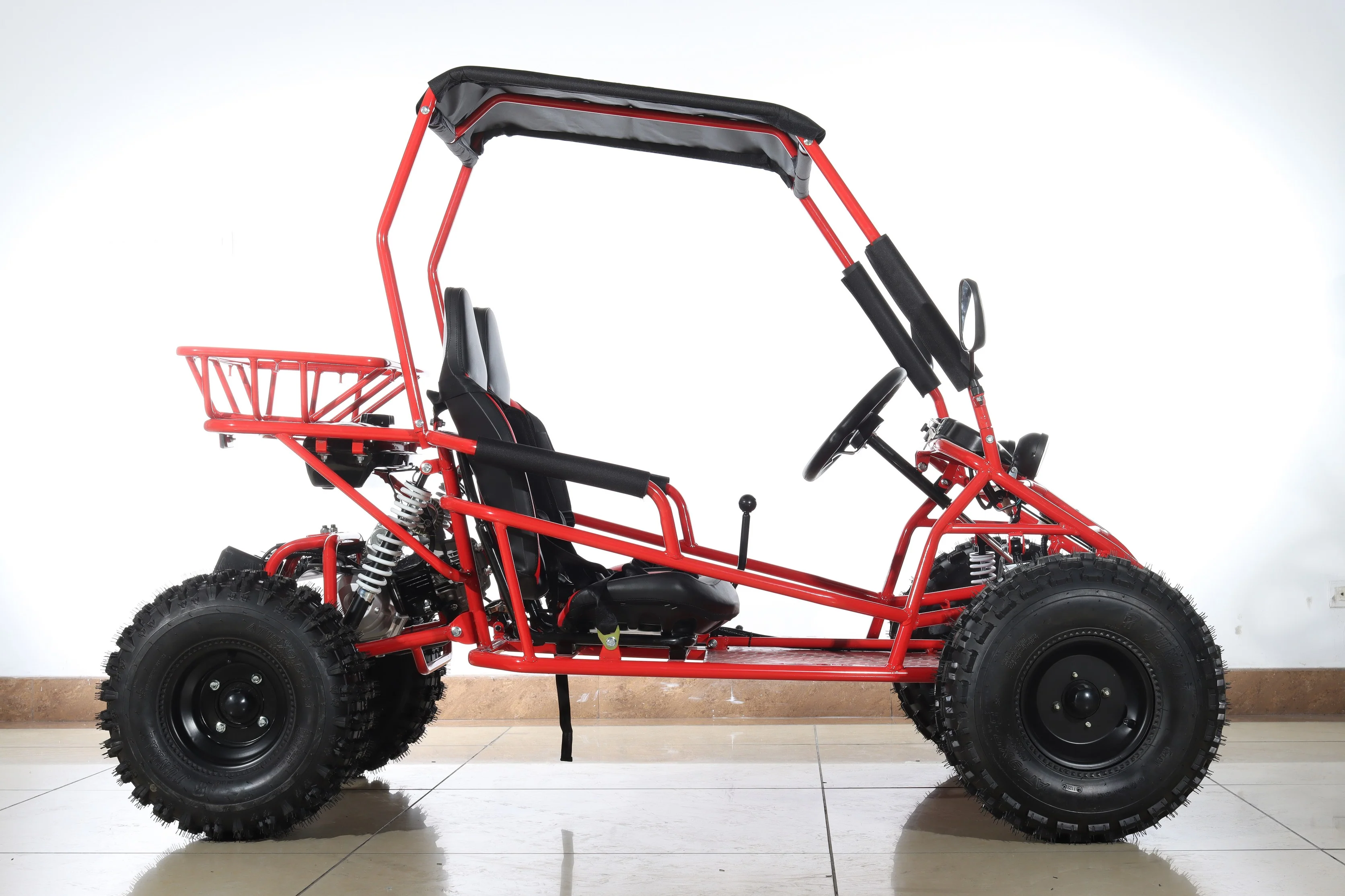 Free shipping! X-PRO Rover 125cc Go Kart with 3-Speed Semi-Automatic Transmission w/Reverse, LED Headlights, Big 19in/18in Wheels! - Image 4