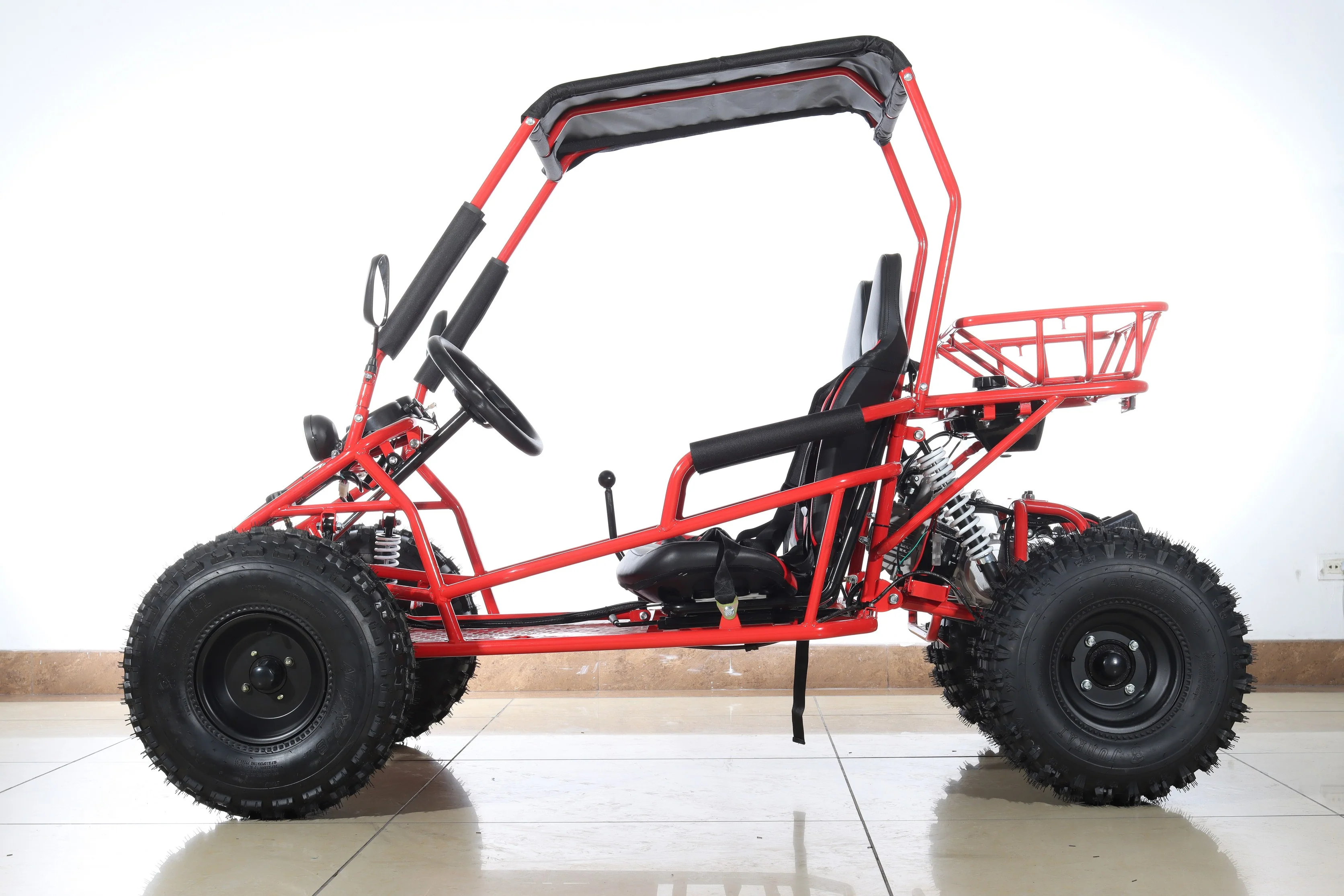 Free shipping! X-PRO Rover 125cc Go Kart with 3-Speed Semi-Automatic Transmission w/Reverse, LED Headlights, Big 19in/18in Wheels! - Image 8
