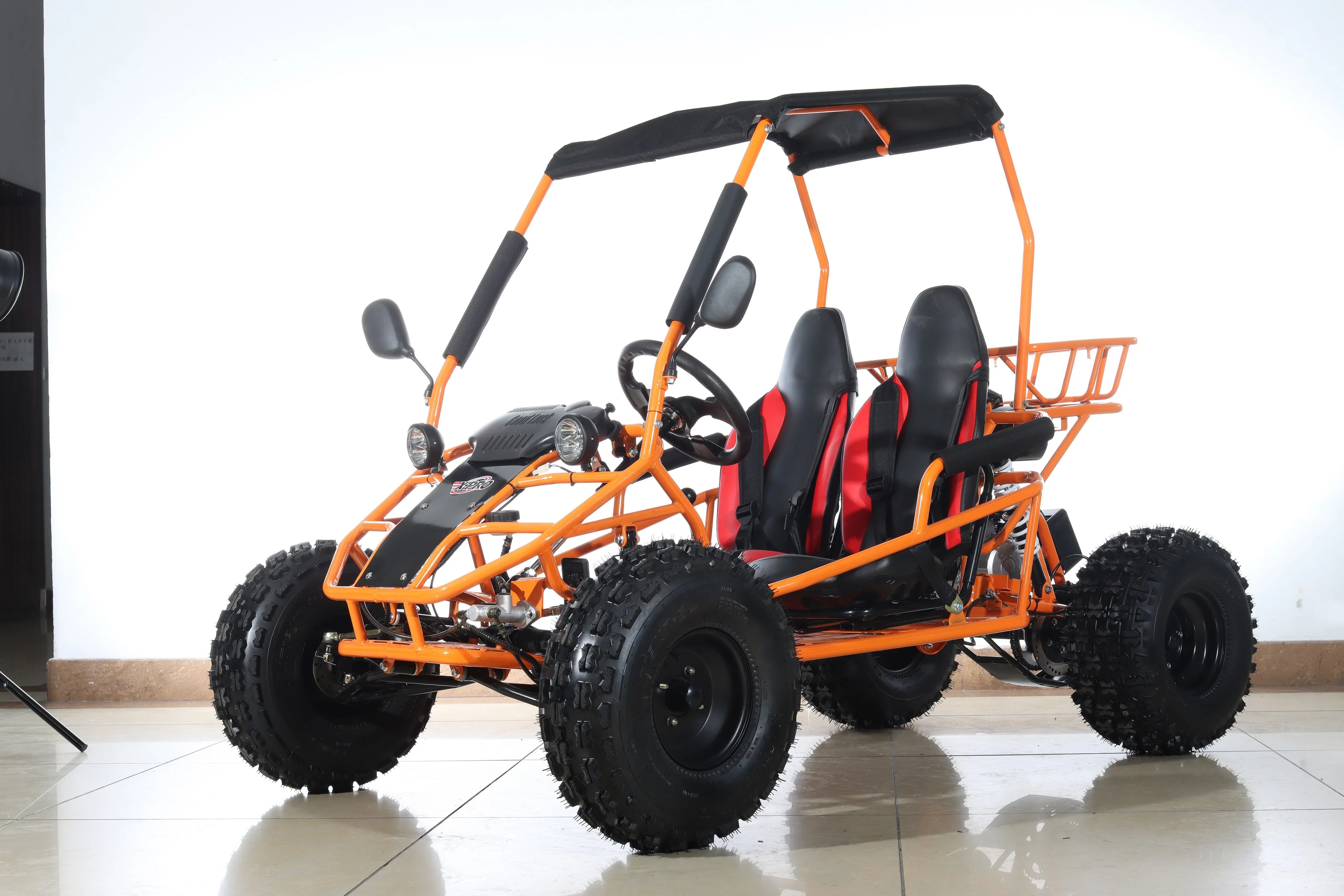 Free shipping! X-PRO Rover 125cc Go Kart with 3-Speed Semi-Automatic Transmission w/Reverse, LED Headlights, Big 19in/18in Wheels! - Image 9