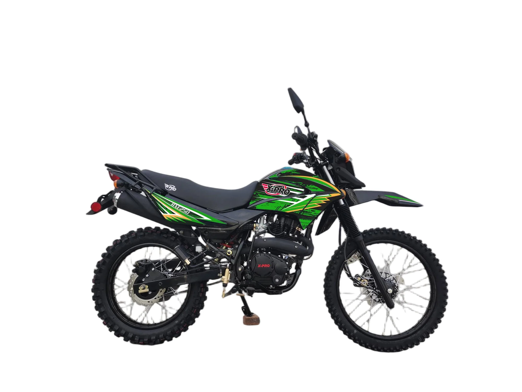 Free Shipping! X-PRO RXE 250 Dual Sports Enduro Dirt Bike with 5-Speed Manual Transmission! Electric/Kick Start, 21in/18in Wheels! - Image 3
