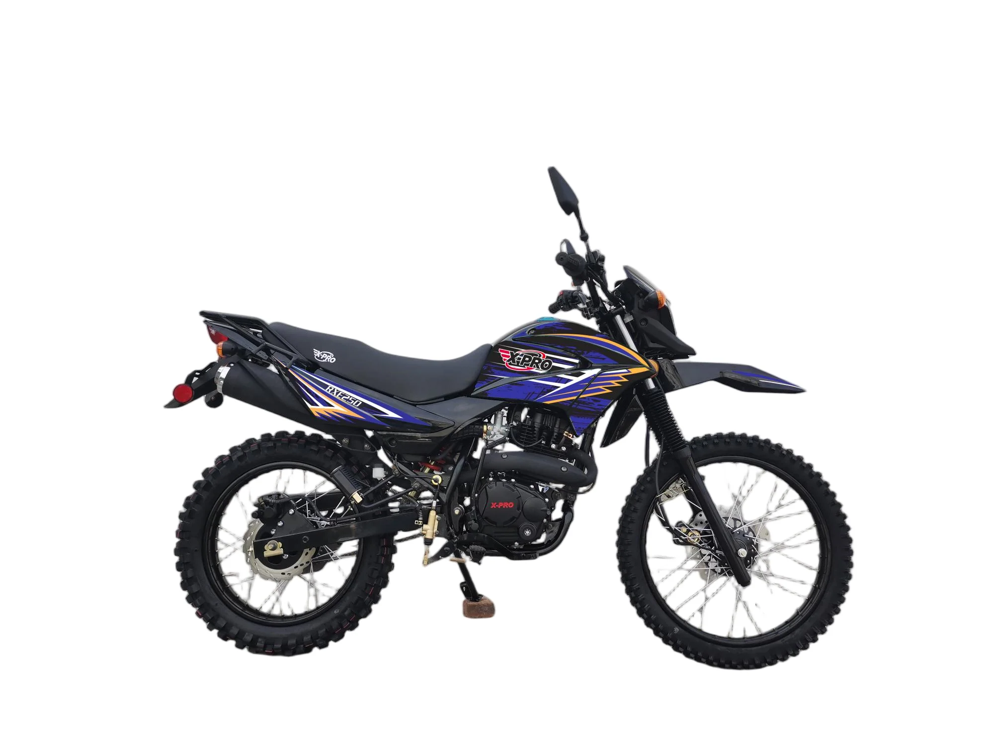 Free Shipping! X-PRO RXE 250 Dual Sports Enduro Dirt Bike with 5-Speed Manual Transmission! Electric/Kick Start, 21in/18in Wheels! - Image 4