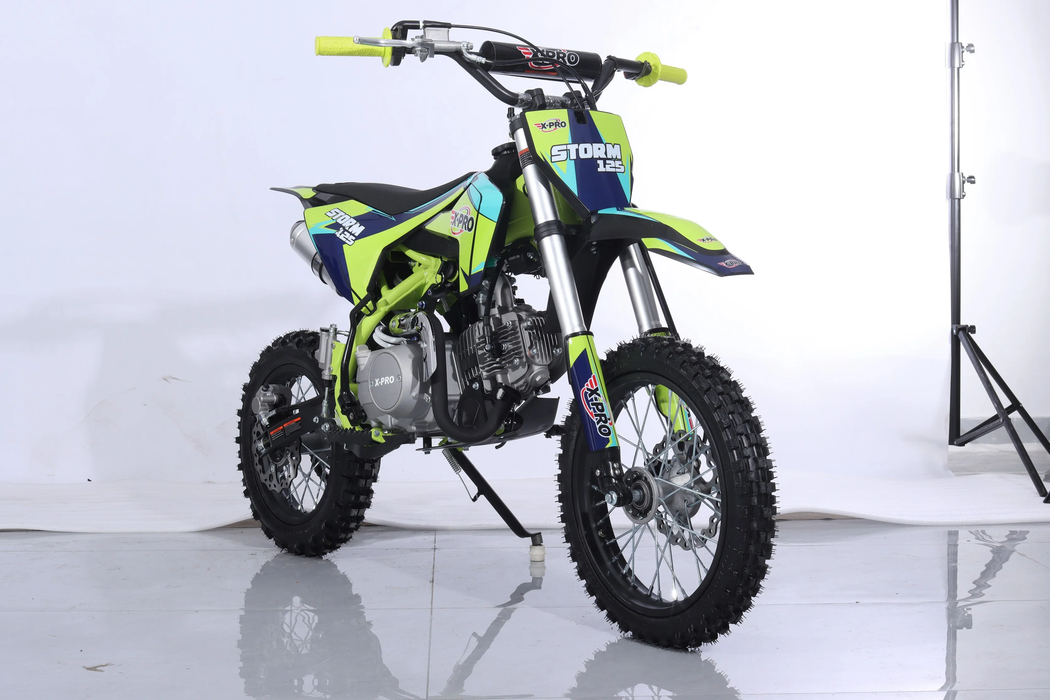 Free Shipping! X-PRO Storm 125cc Dirt Bike with 4-Speed Semi-Automatic Transmission, Kick Start, Big 14in/12in Tires! Zongshen Brand Engine! - Image 11