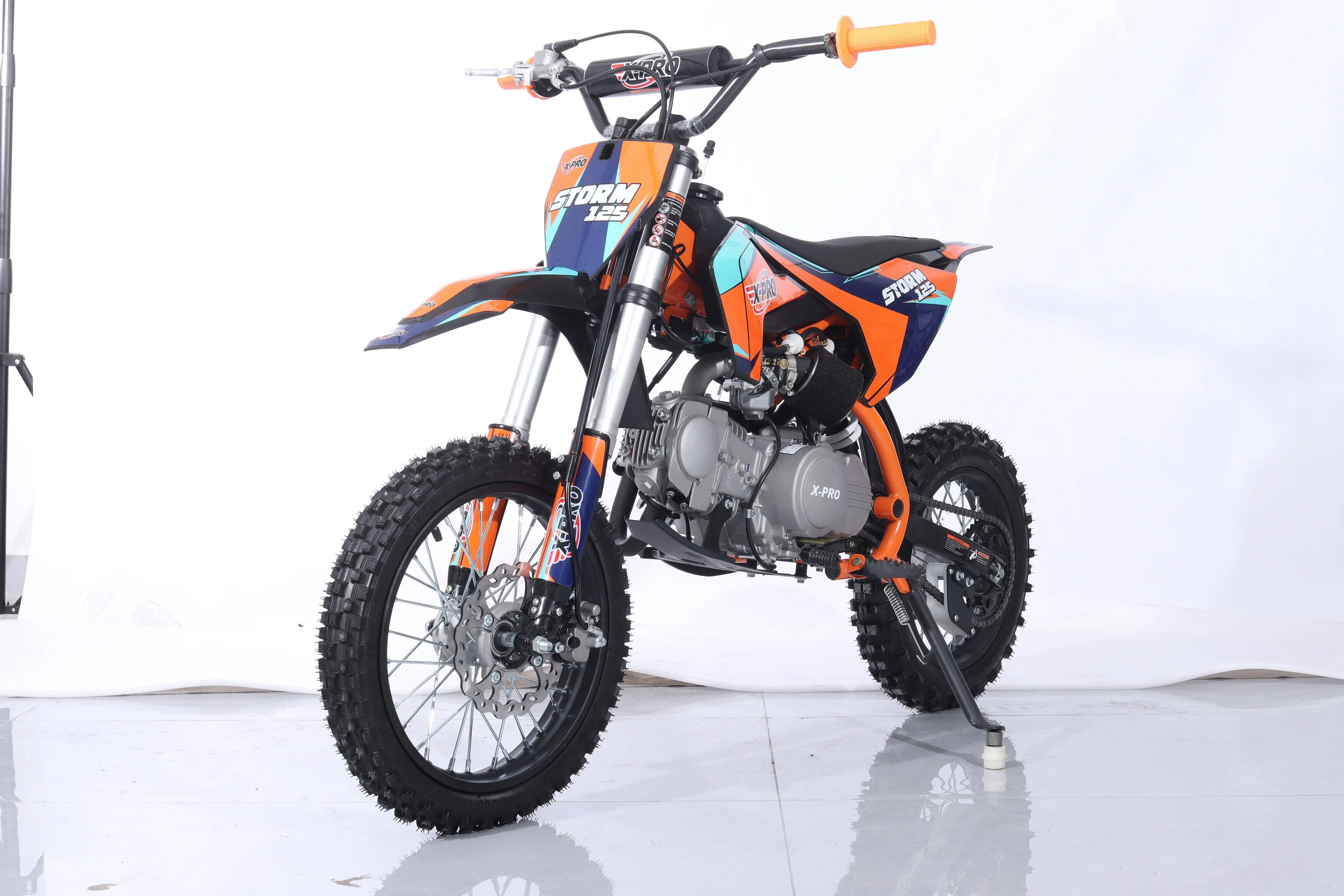Free Shipping! X-PRO Storm 125cc Dirt Bike with 4-Speed Semi-Automatic Transmission, Kick Start, Big 14in/12in Tires! Zongshen Brand Engine! - Image 17