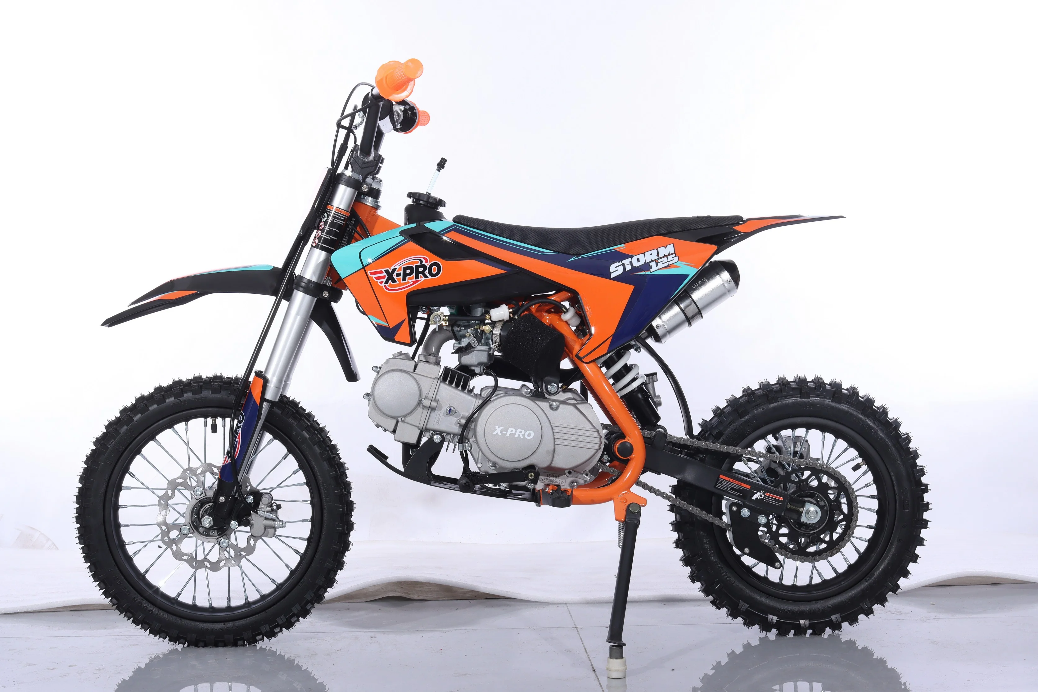Free Shipping! X-PRO Storm 125cc Dirt Bike with 4-Speed Semi-Automatic Transmission, Kick Start, Big 14in/12in Tires! Zongshen Brand Engine! - Image 24