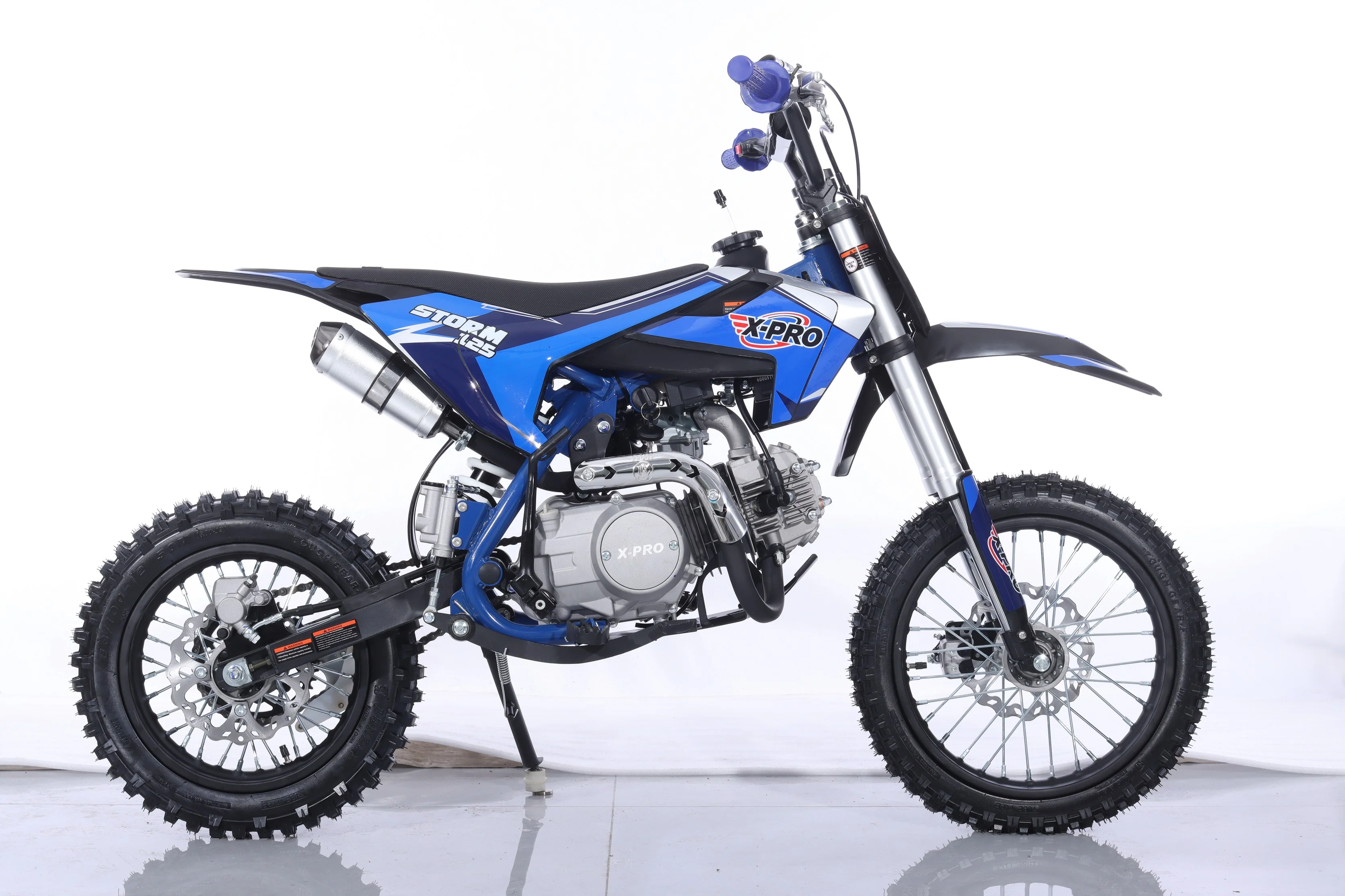 Free Shipping! X-PRO Storm 125cc Dirt Bike with 4-Speed Semi-Automatic Transmission, Kick Start, Big 14in/12in Tires! Zongshen Brand Engine! - Image 36