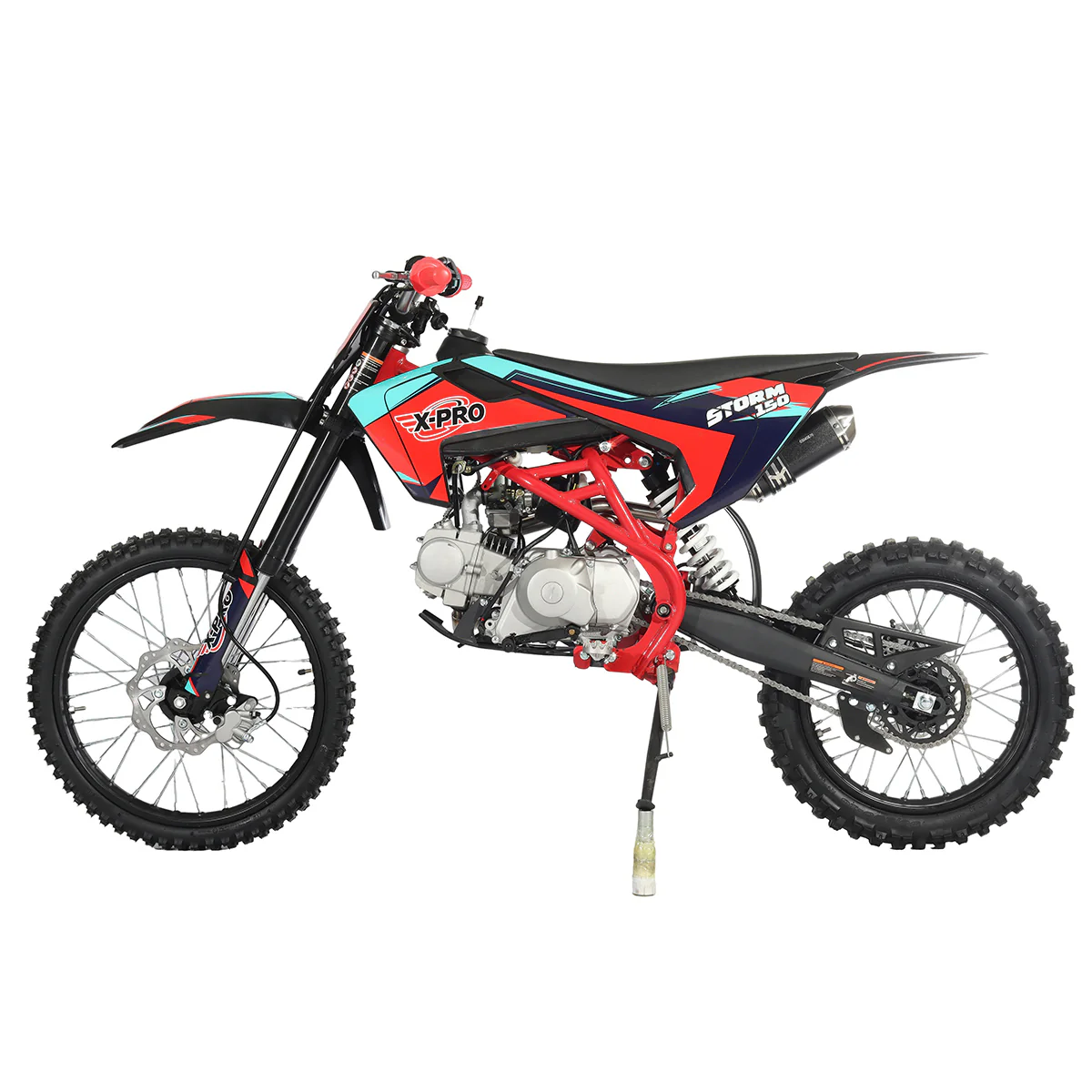 Free Shipping! X-PRO Storm 150 Dirt Bike with 4-Speed Manual Transmission, Electric/Kick Start, Big 19in/16in Tires! - Image 10