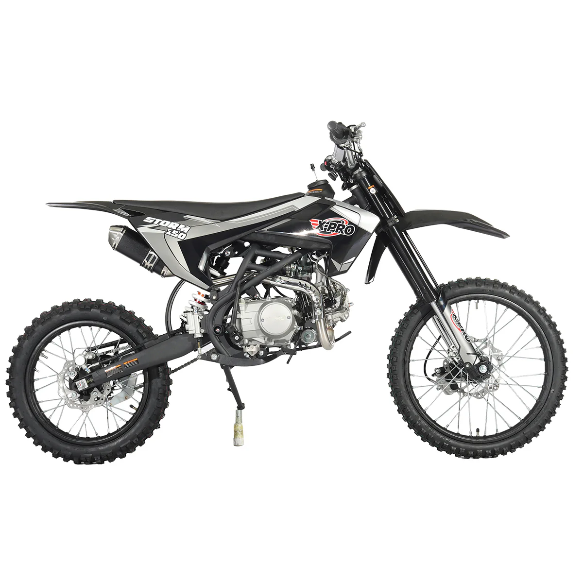 Free Shipping! X-PRO Storm 150 Dirt Bike with 4-Speed Manual Transmission, Electric/Kick Start, Big 19in/16in Tires! - Image 3