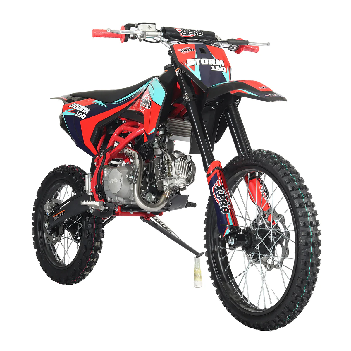 Free Shipping! X-PRO Storm 150 Dirt Bike with 4-Speed Manual Transmission, Electric/Kick Start, Big 19in/16in Tires! - Image 7