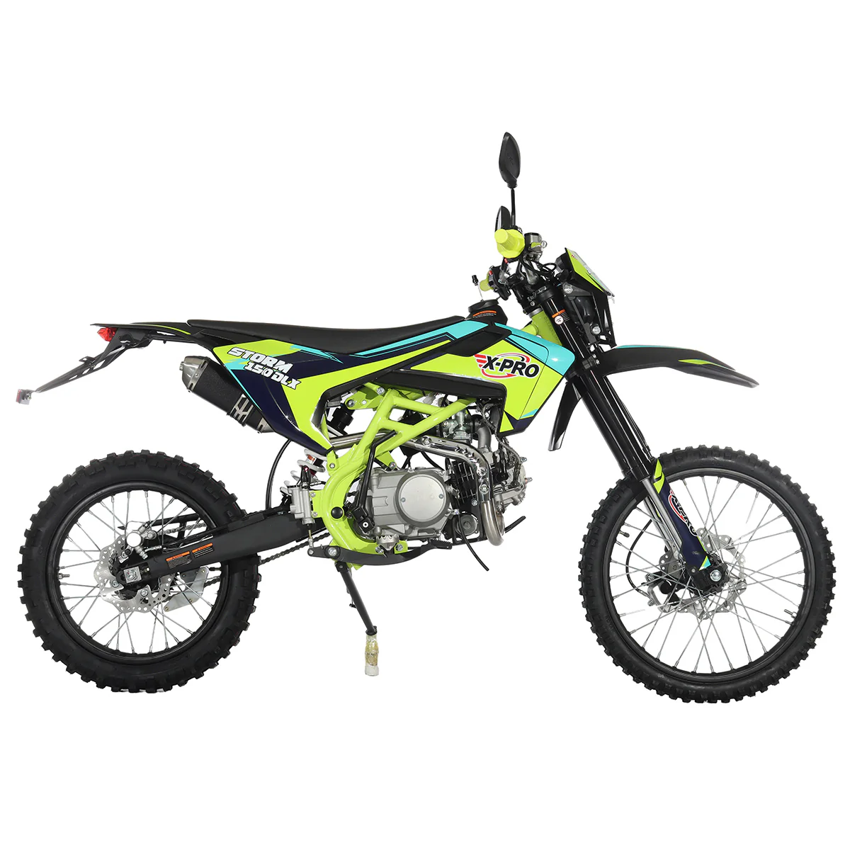 Free Shipping! X-PRO Storm DLX 150 Dirt Bike with All Lights, 4-Speed Manual Transmission, Electric/Kick Start, Big 19in/16in Tires! - Image 13