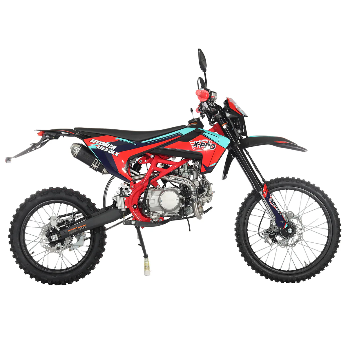 Free Shipping! X-PRO Storm DLX 150 Dirt Bike with All Lights, 4-Speed Manual Transmission, Electric/Kick Start, Big 19in/16in Tires! - Image 18