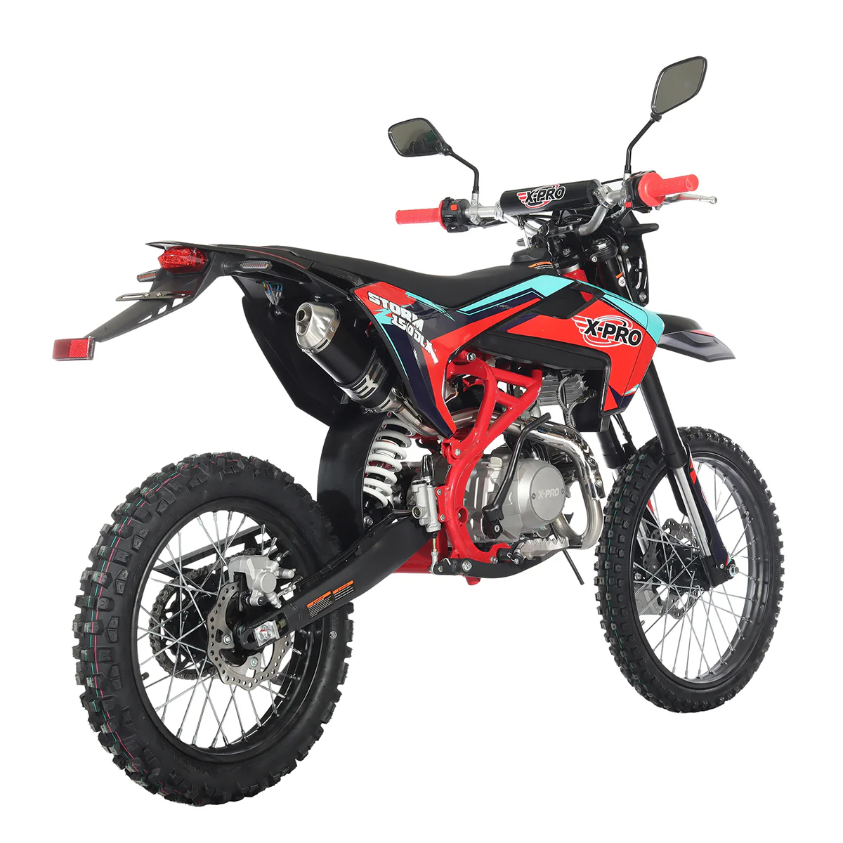 Free Shipping! X-PRO Storm DLX 150 Dirt Bike with All Lights, 4-Speed Manual Transmission, Electric/Kick Start, Big 19in/16in Tires! - Image 19