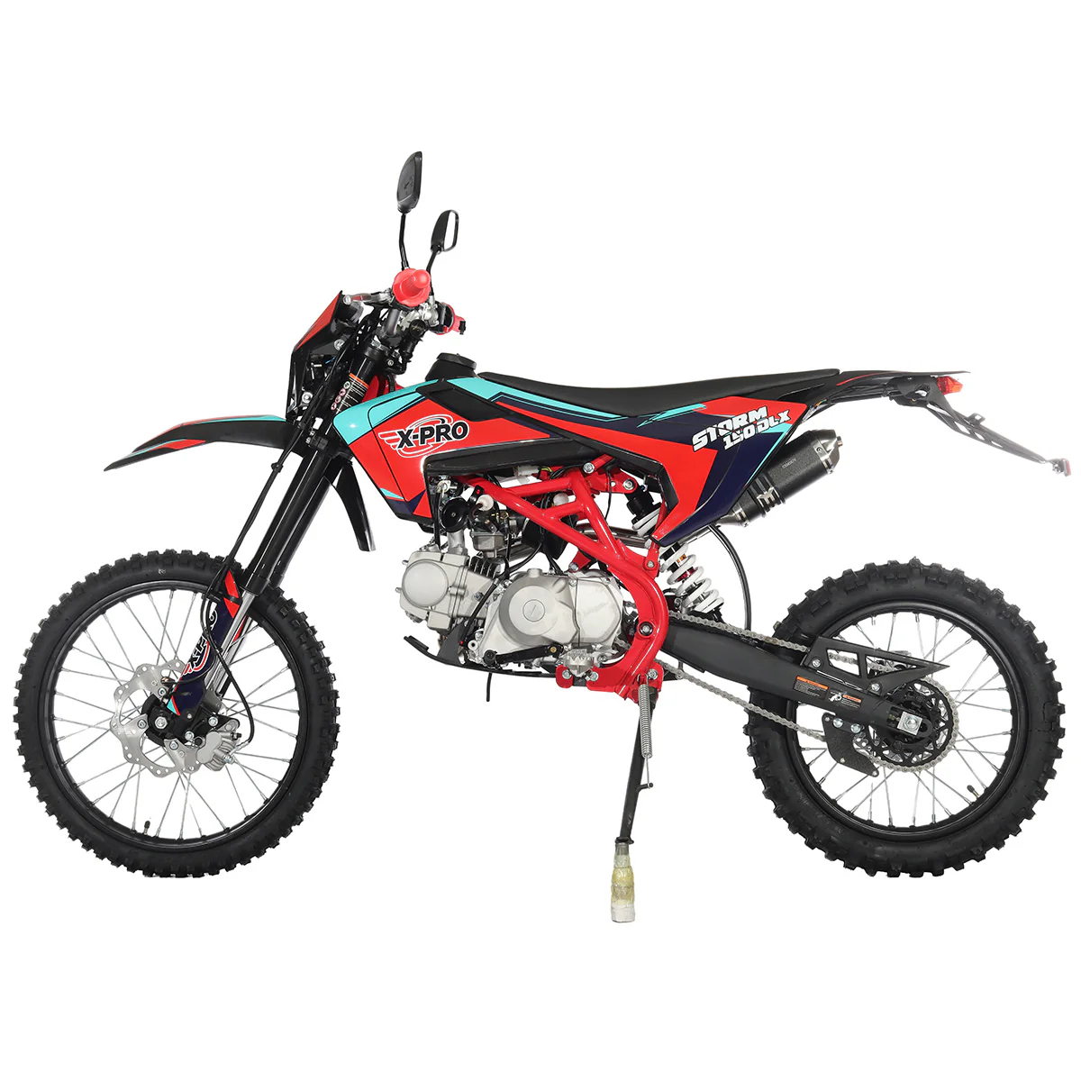 Free Shipping! X-PRO Storm DLX 150 Dirt Bike with All Lights, 4-Speed Manual Transmission, Electric/Kick Start, Big 19in/16in Tires! - Image 20