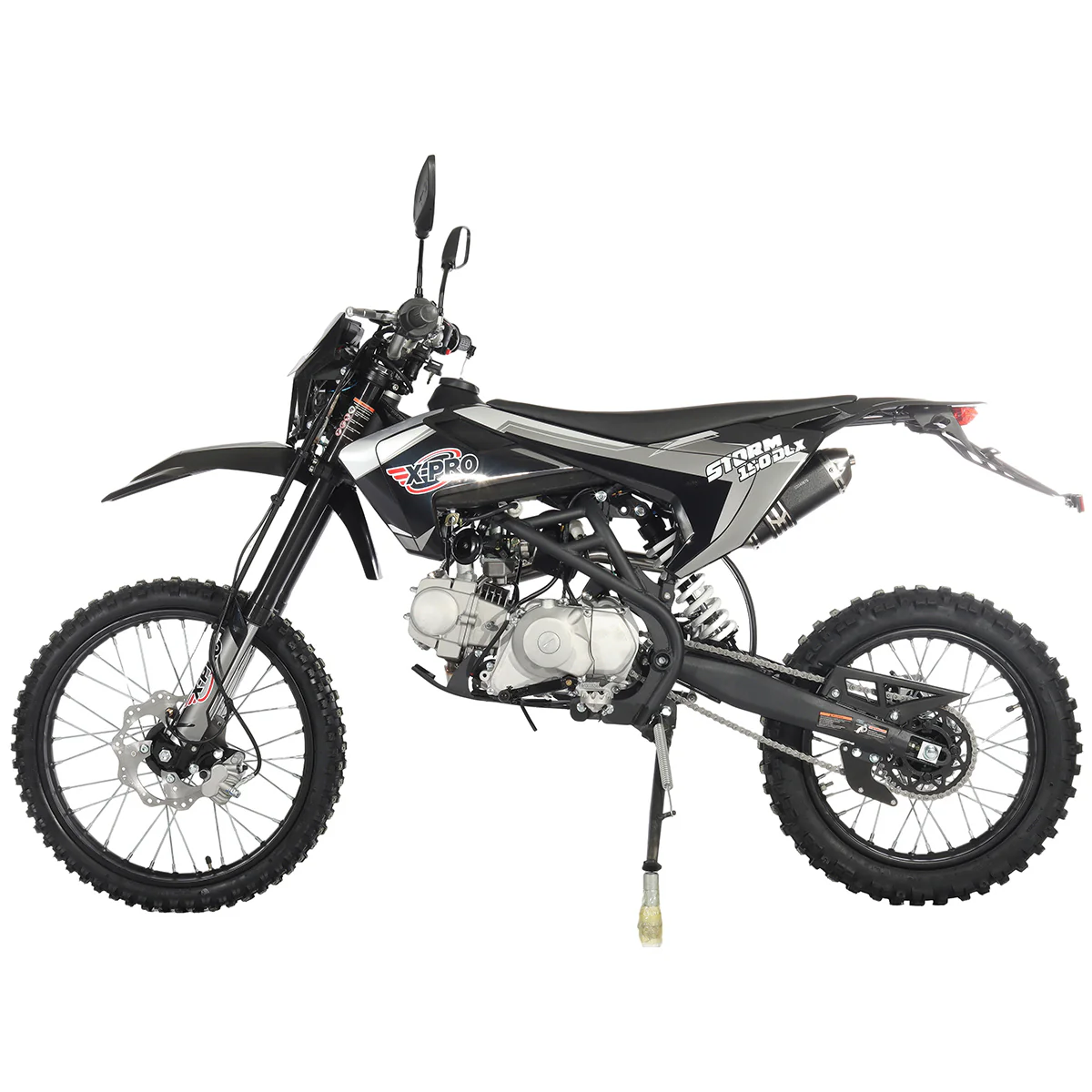 Free Shipping! X-PRO Storm DLX 150 Dirt Bike with All Lights, 4-Speed Manual Transmission, Electric/Kick Start, Big 19in/16in Tires! - Image 5