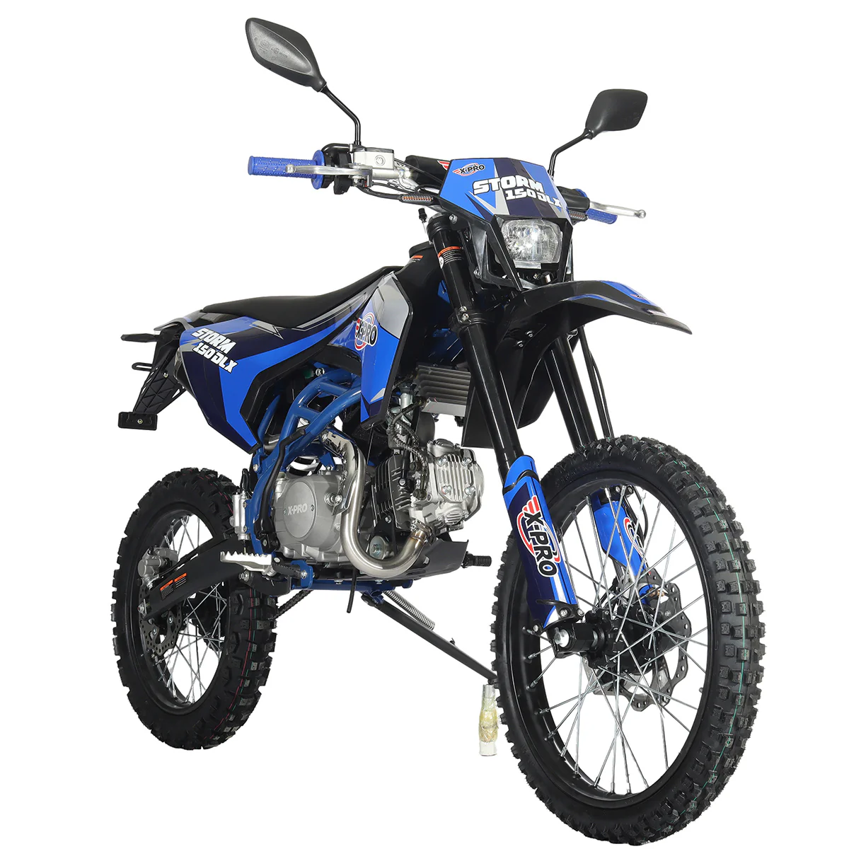 Free Shipping! X-PRO Storm DLX 150 Dirt Bike with All Lights, 4-Speed Manual Transmission, Electric/Kick Start, Big 19in/16in Tires! - Image 8