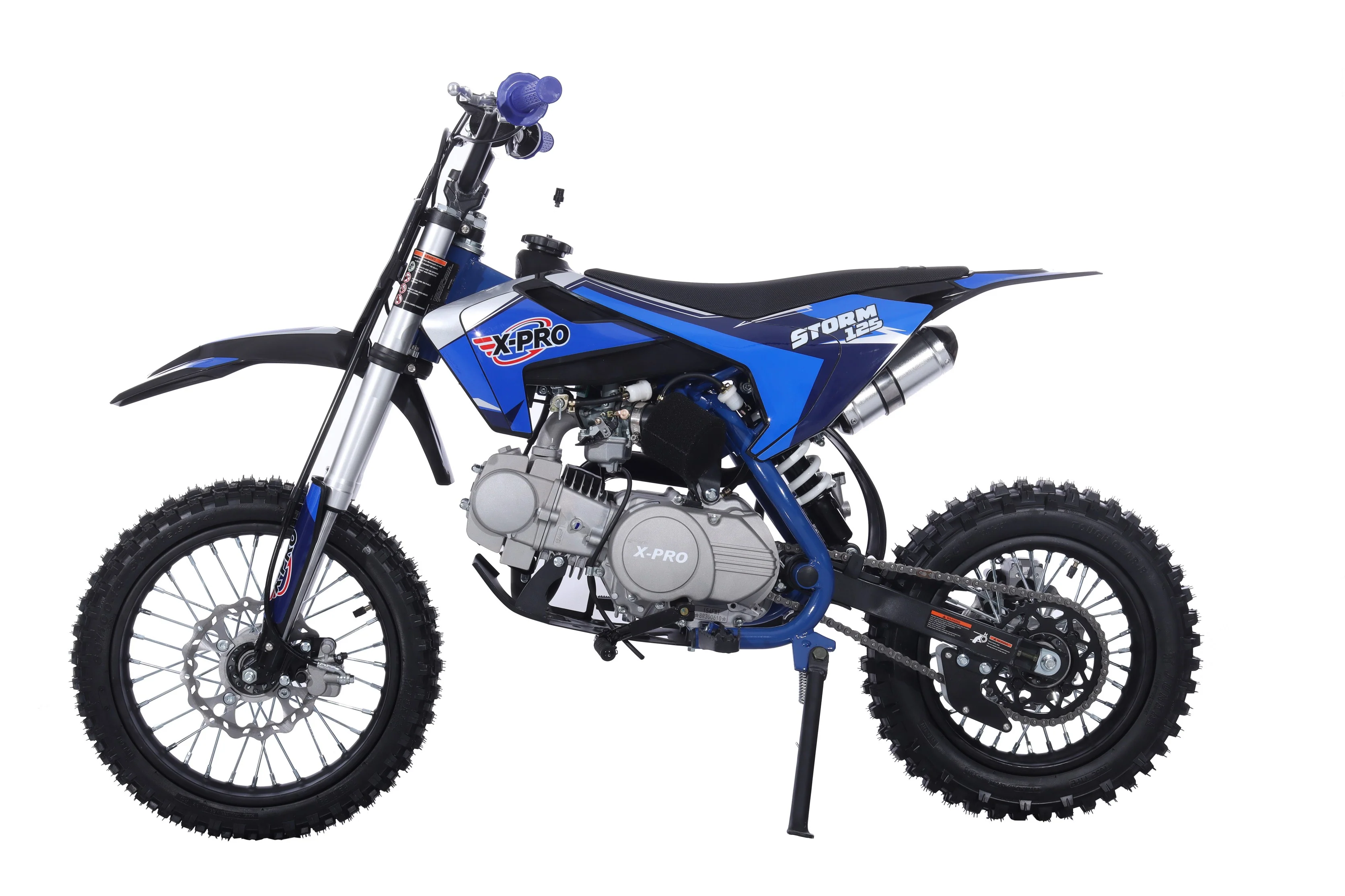 Free Shipping! X-PRO Strom 125cc Dirt Bike with 4-Speed Manual Transmission, Kick Start, Big 14in/12in Tires! Zongshen Brand Engine! - Image 10