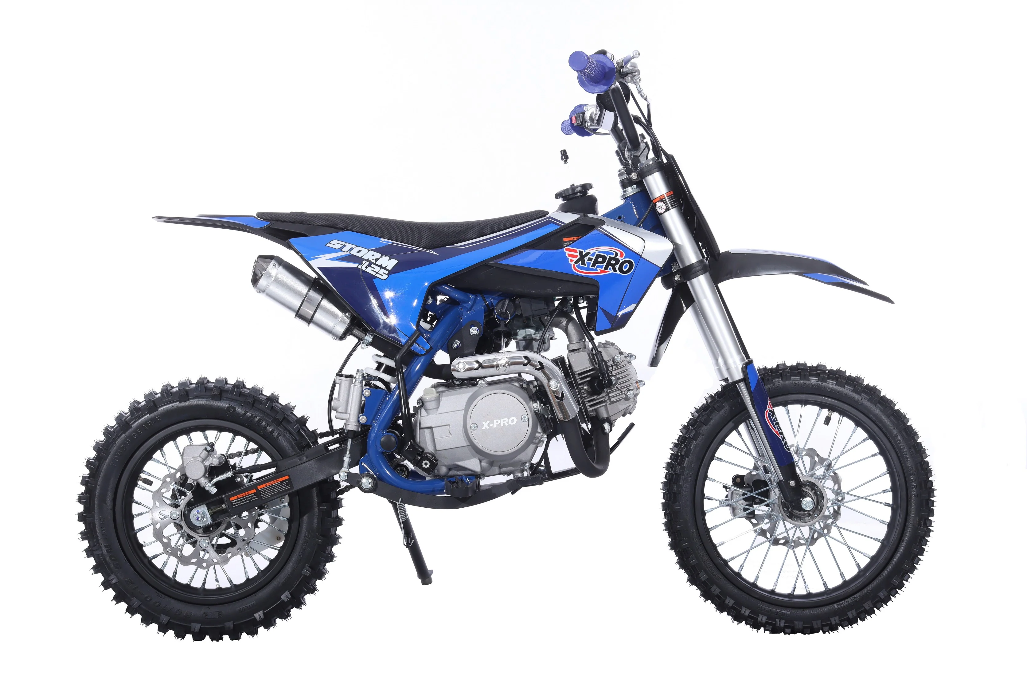Free Shipping! X-PRO Strom 125cc Dirt Bike with 4-Speed Manual Transmission, Kick Start, Big 14in/12in Tires! Zongshen Brand Engine! - Image 14