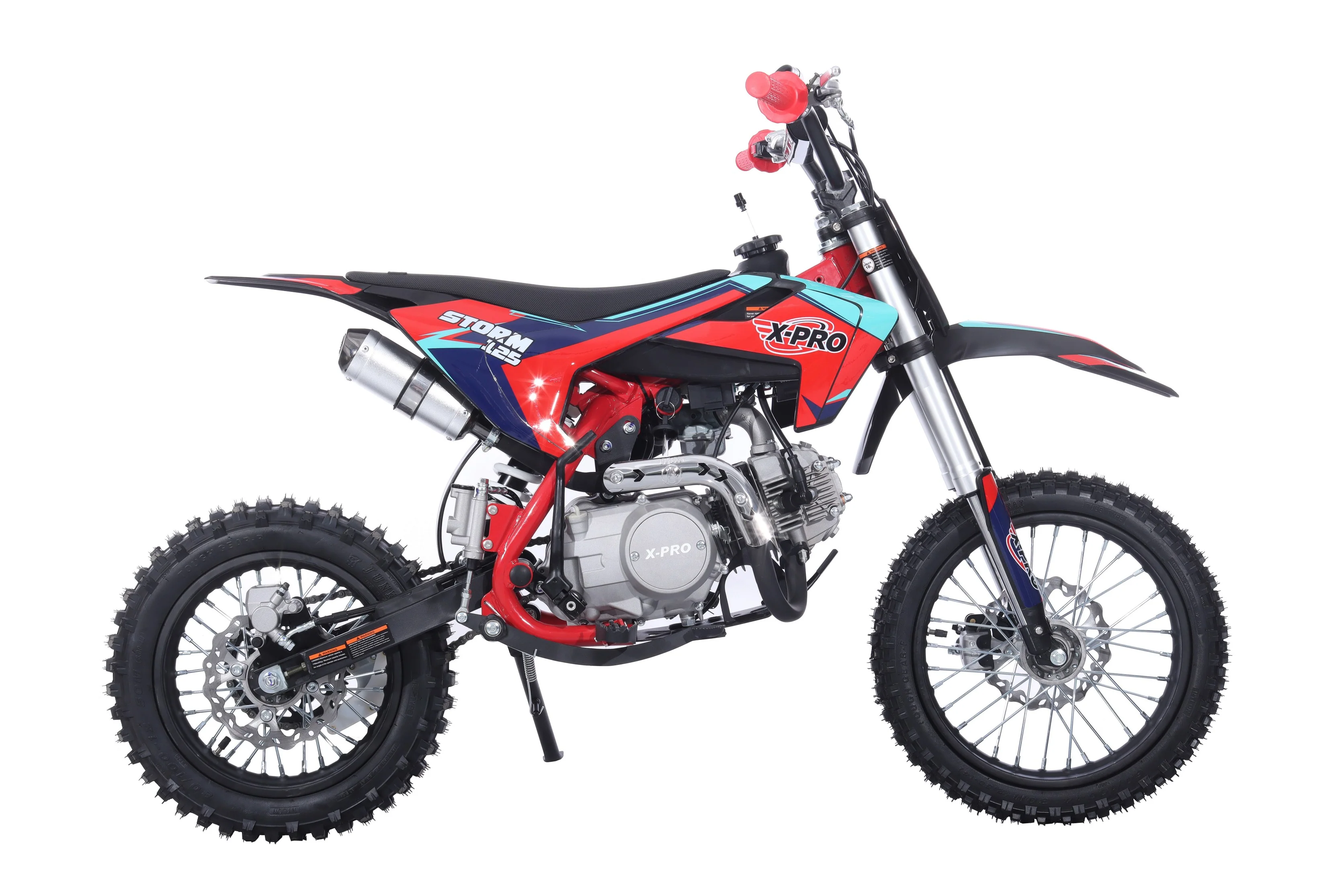 Free Shipping! X-PRO Strom 125cc Dirt Bike with 4-Speed Manual Transmission, Kick Start, Big 14in/12in Tires! Zongshen Brand Engine! - Image 21
