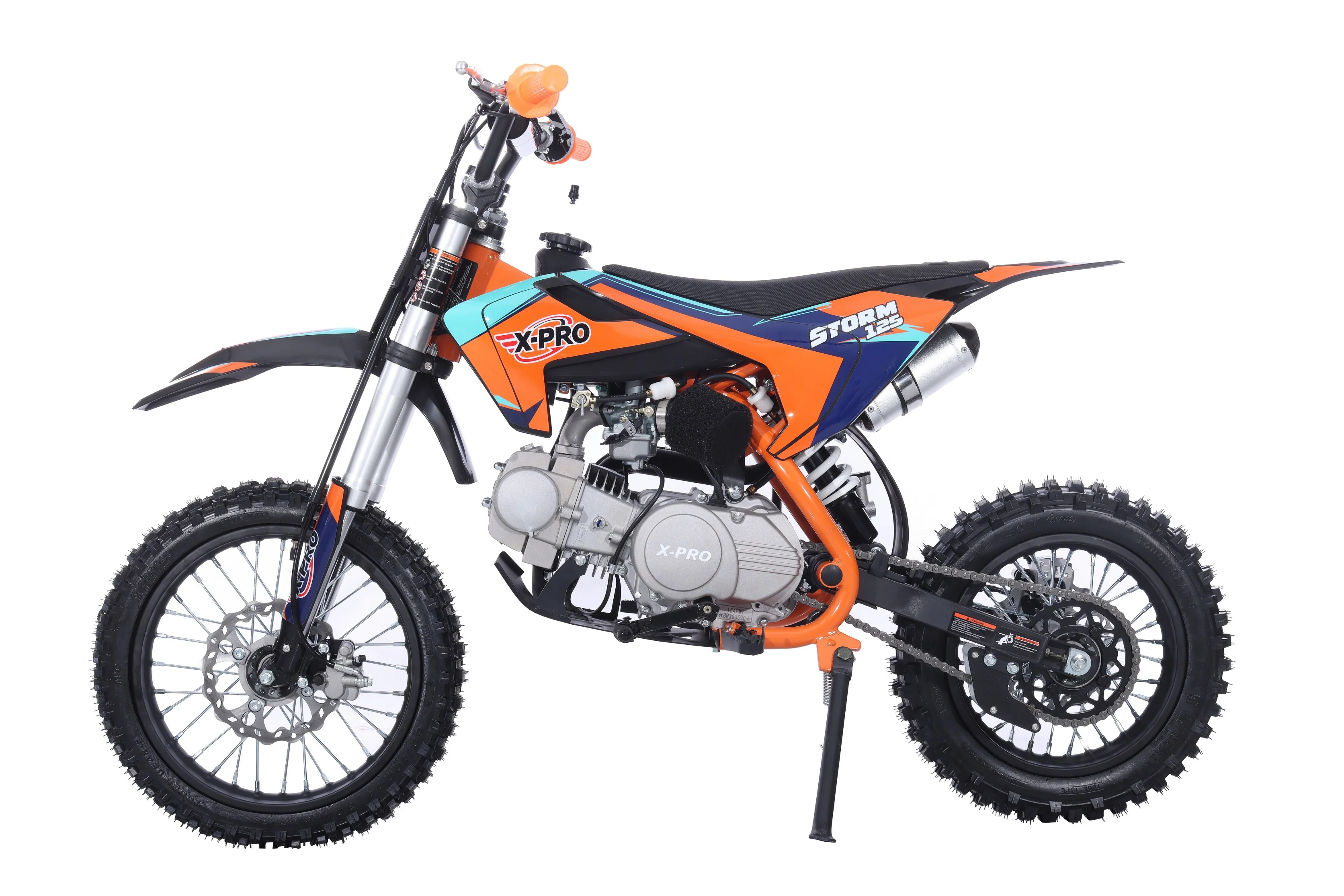 Free Shipping! X-PRO Strom 125cc Dirt Bike with 4-Speed Manual Transmission, Kick Start, Big 14in/12in Tires! Zongshen Brand Engine! - Image 33