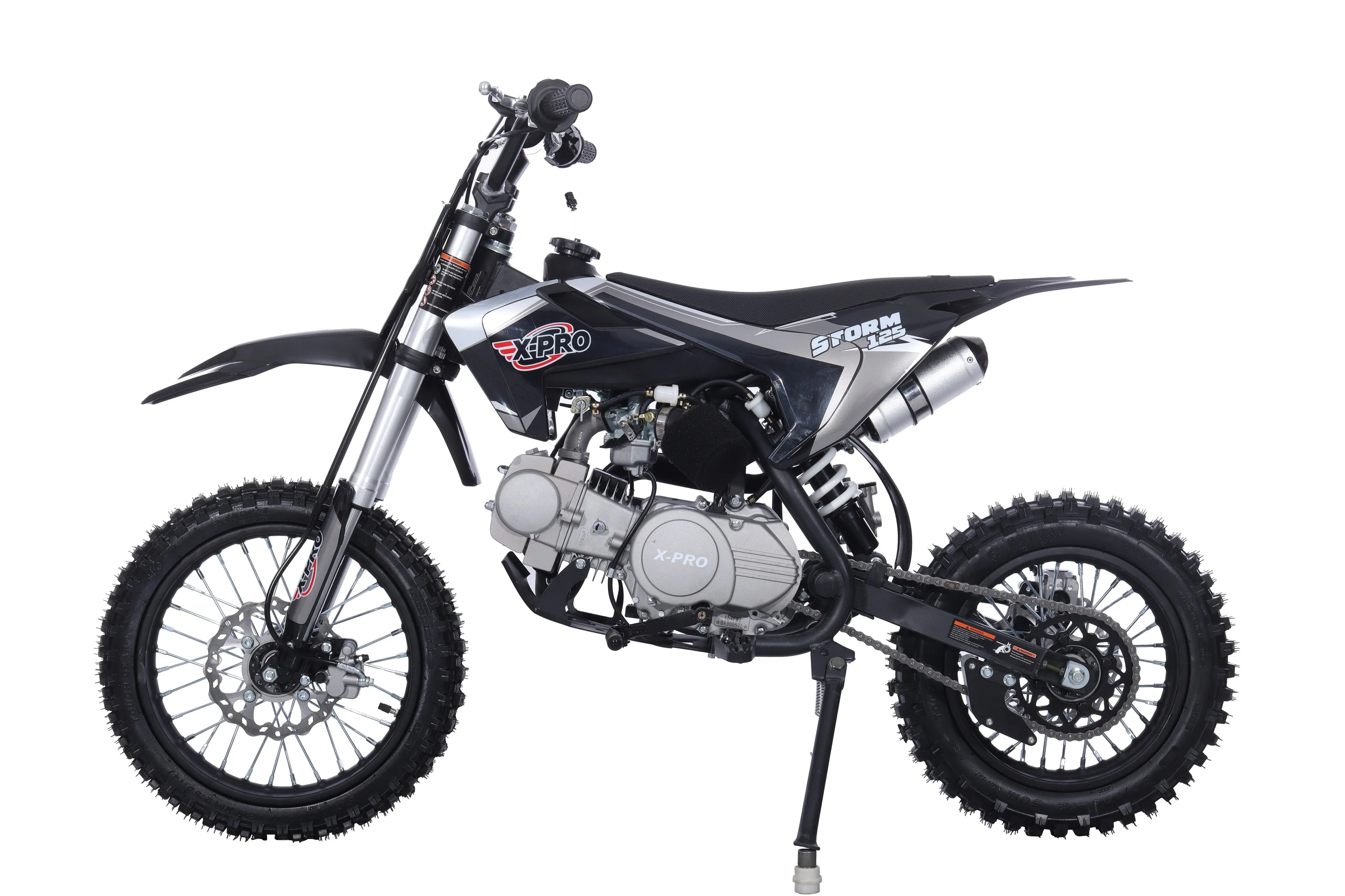 Free Shipping! X-PRO Strom 125cc Dirt Bike with 4-Speed Manual Transmission, Kick Start, Big 14in/12in Tires! Zongshen Brand Engine! - Image 8