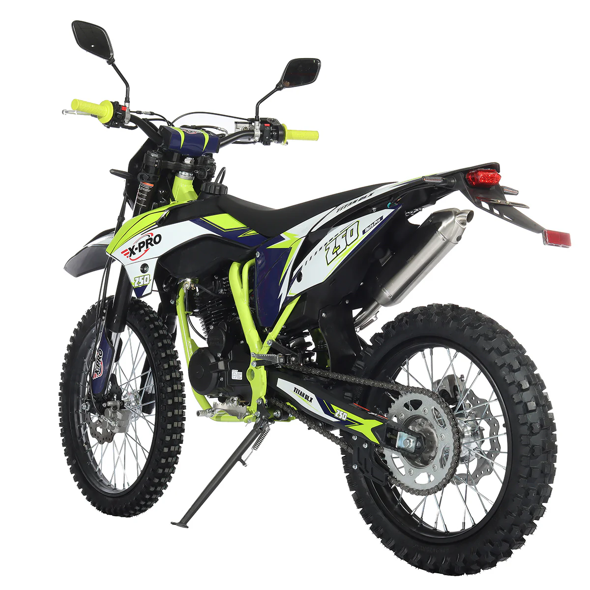 Free Shipping! X-PRO Titan 250 DLX 250cc Dirt Bike with All Lights and 5-Speed Manual Transmission, Electric/Kick Start! Big 21in/18in Wheels! Zongshen Brand Engine! - Image 19