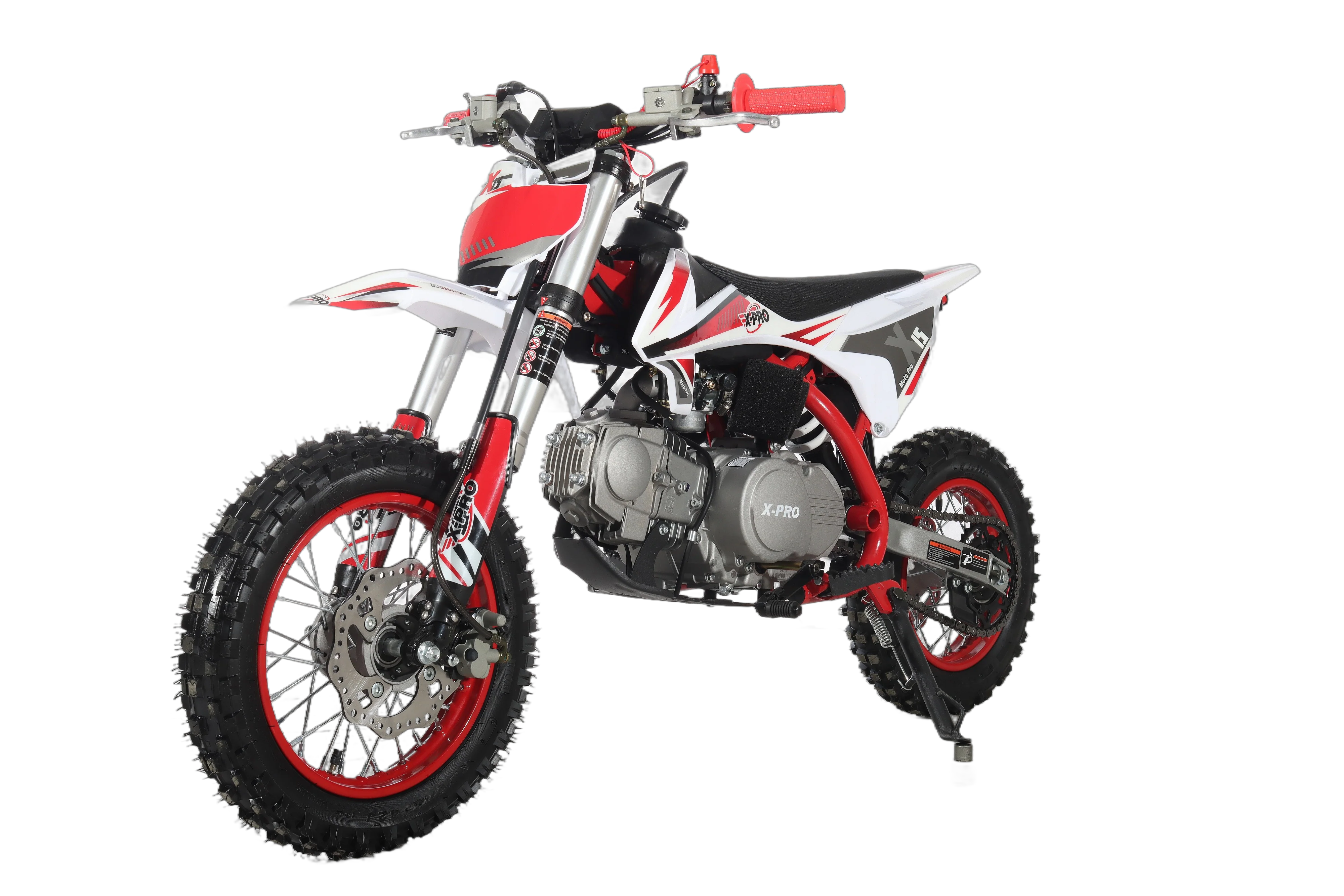 Free Shipping! X-PRO X15 110cc Dirt Bike with Semi-Automatic Transmission, Kick Start, Hydraulic Disc Brake! Chain Drive! 12in/10in Wheels! - Image 19