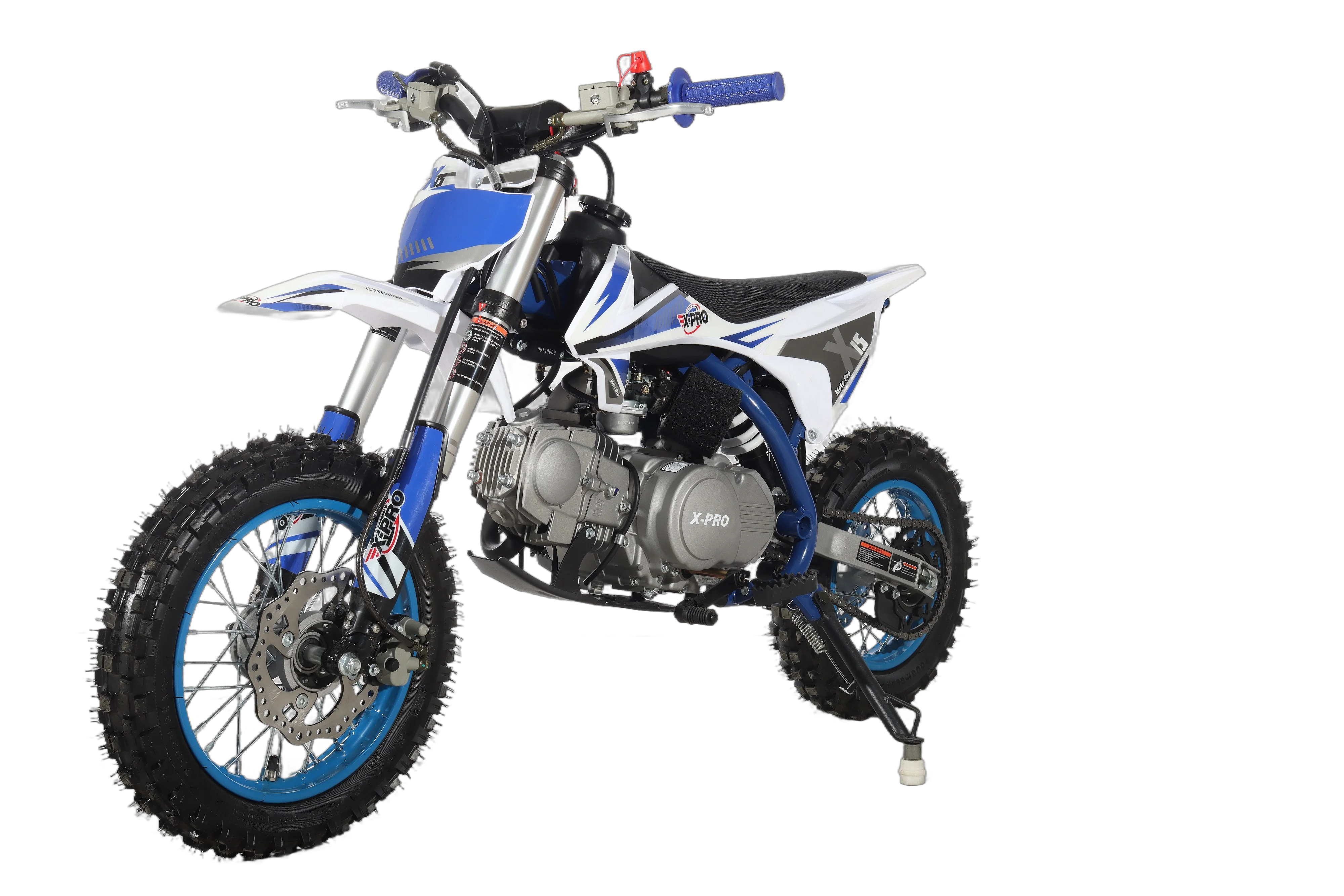 Free Shipping! X-PRO X15 110cc Dirt Bike with Semi-Automatic Transmission, Kick Start, Hydraulic Disc Brake! Chain Drive! 12in/10in Wheels! - Image 20