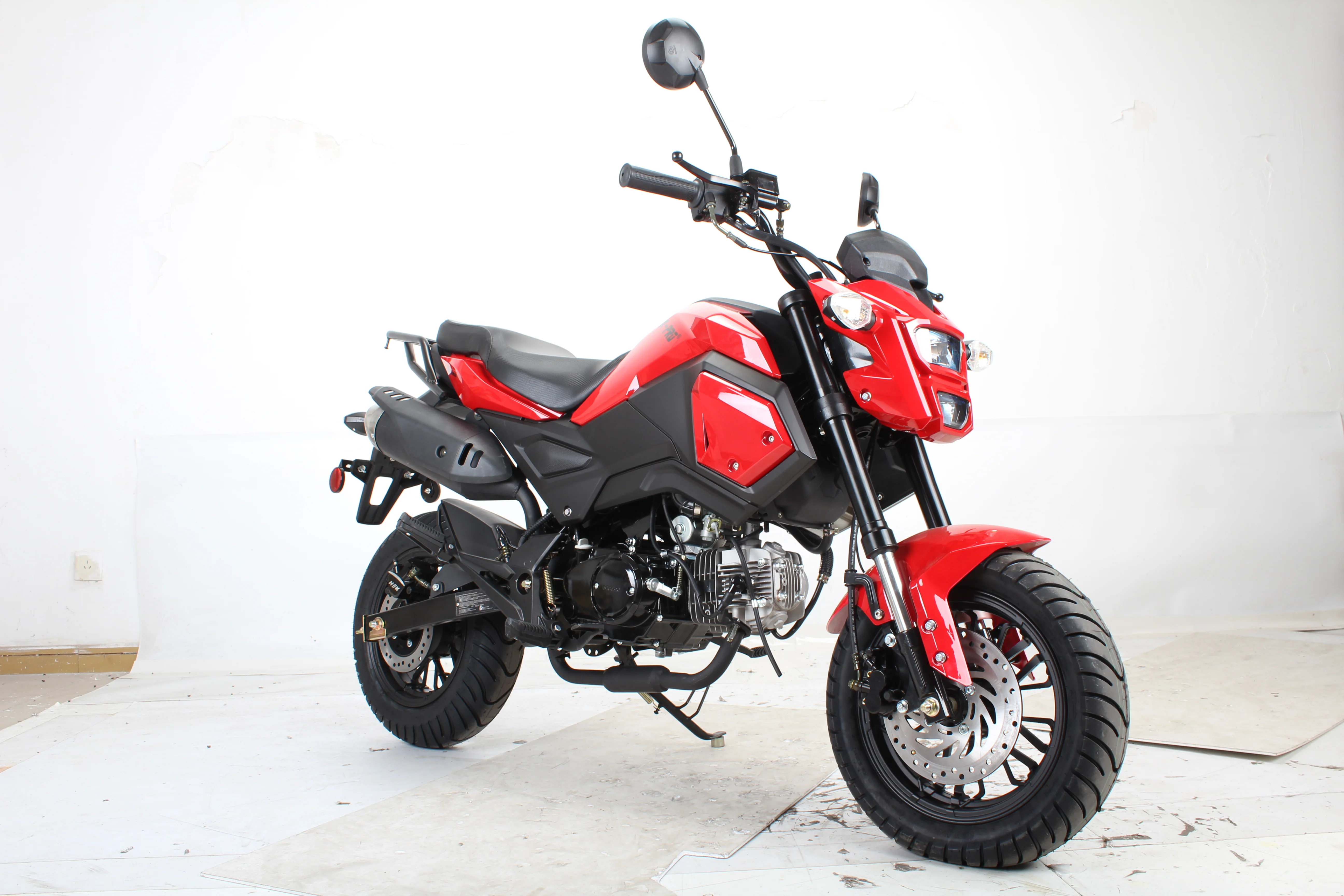 Free shipping! X-PRO 125cc Vader Motorcycle with Manual Transmission, Electric Start! Dual Headlights! Big 12in Wheels! - Image 11
