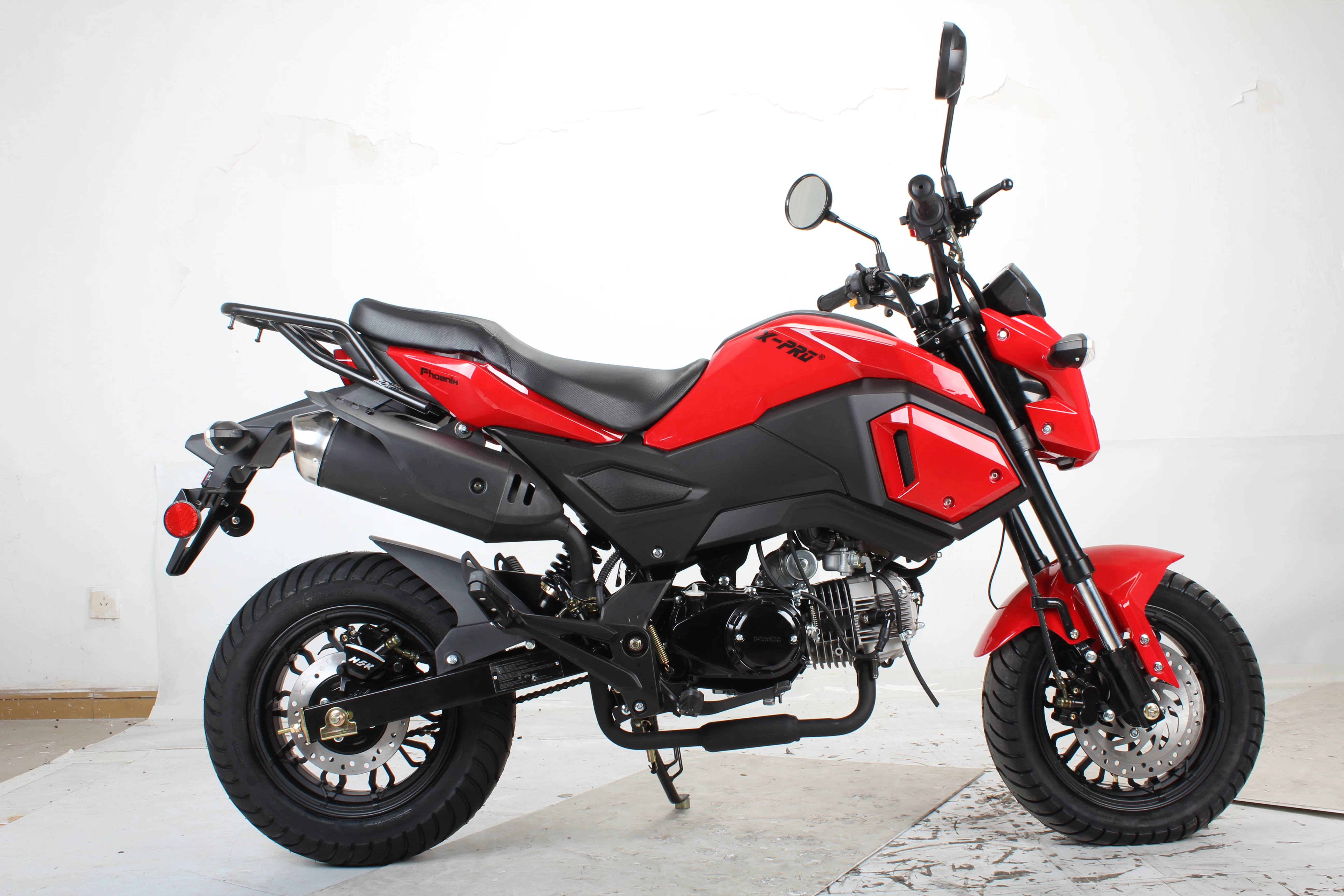 Free shipping! X-PRO 125cc Vader Motorcycle with Manual Transmission, Electric Start! Dual Headlights! Big 12in Wheels! - Image 12