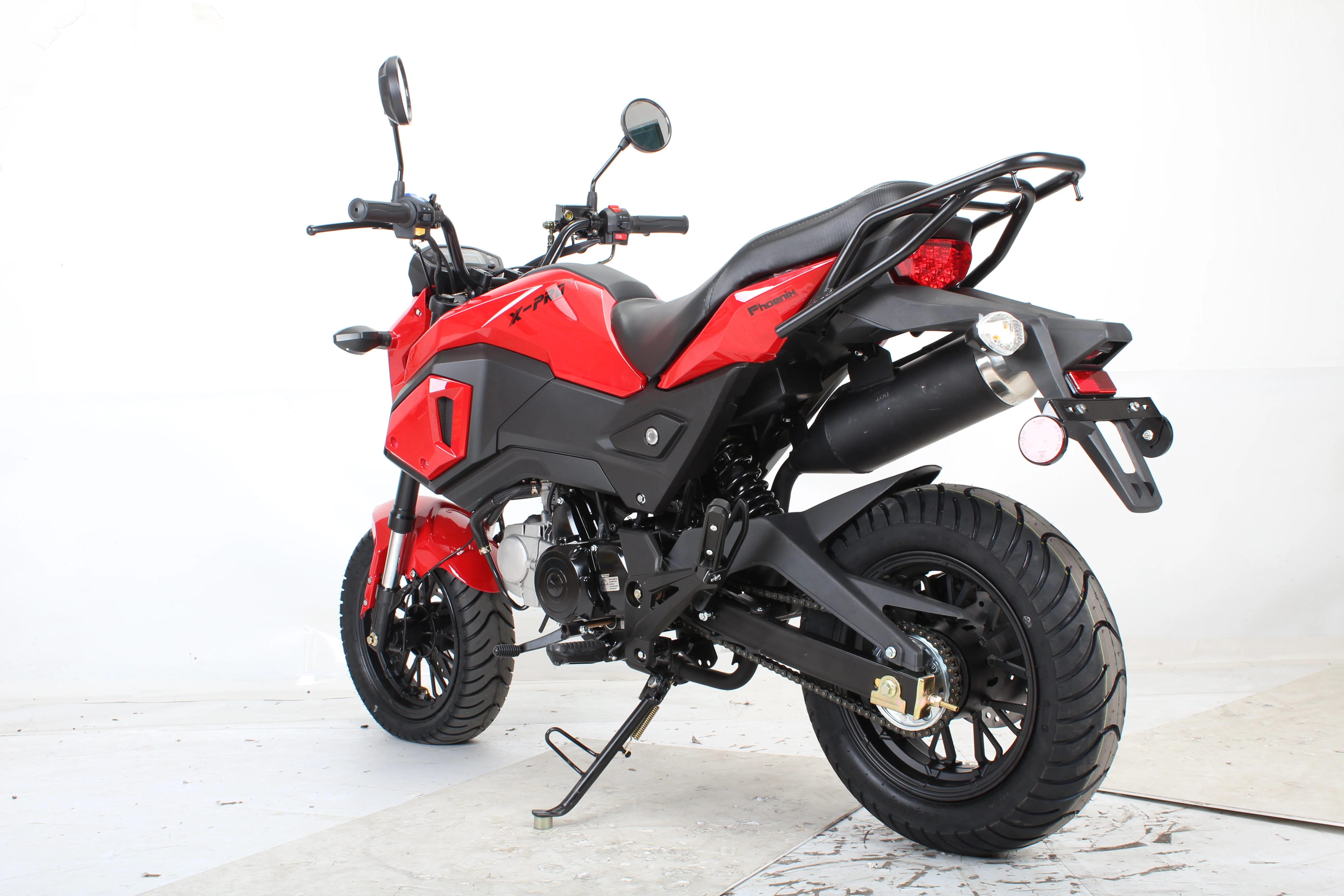 Free shipping! X-PRO 125cc Vader Motorcycle with Manual Transmission, Electric Start! Dual Headlights! Big 12in Wheels! - Image 15