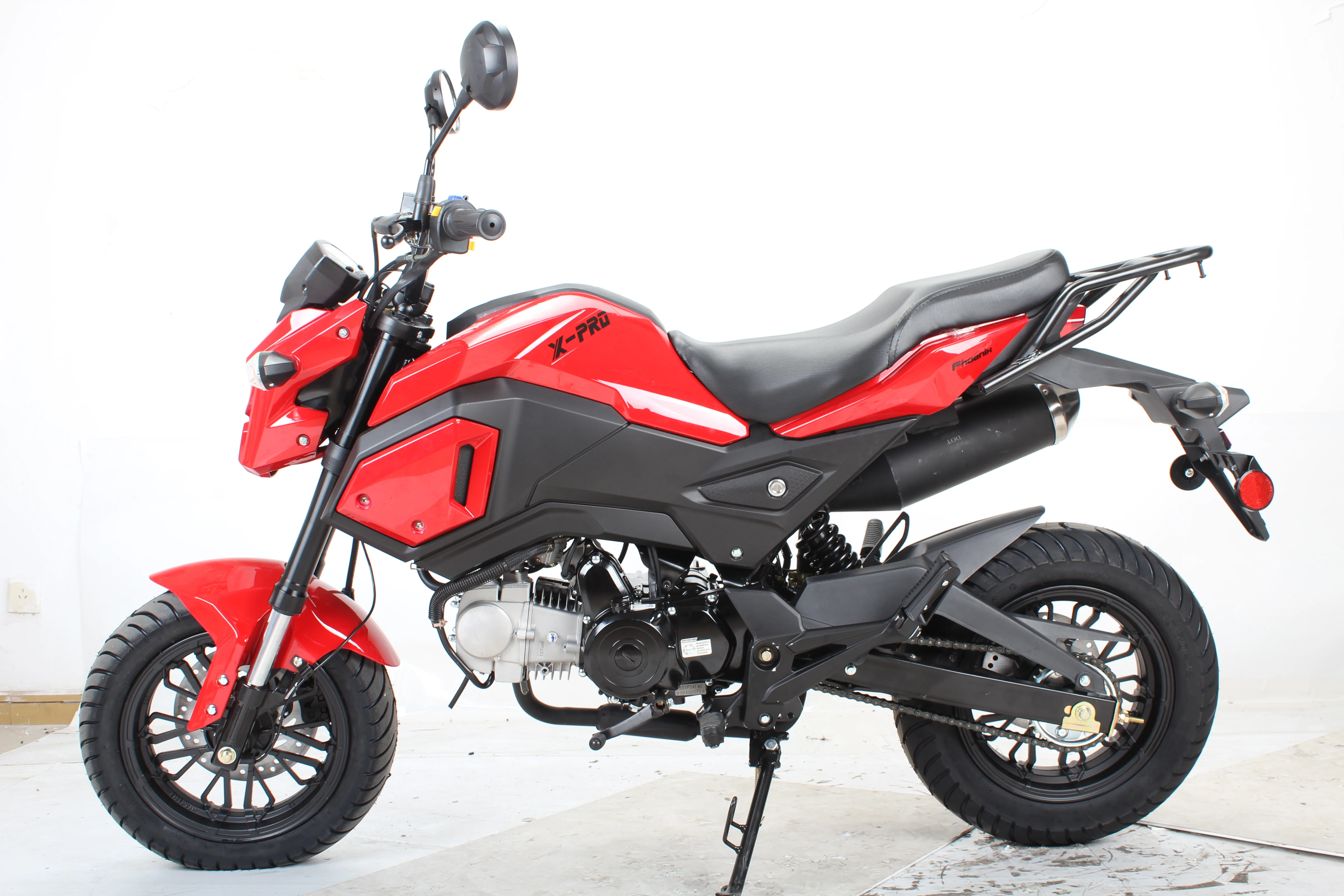 Free shipping! X-PRO 125cc Vader Motorcycle with Manual Transmission, Electric Start! Dual Headlights! Big 12in Wheels! - Image 16