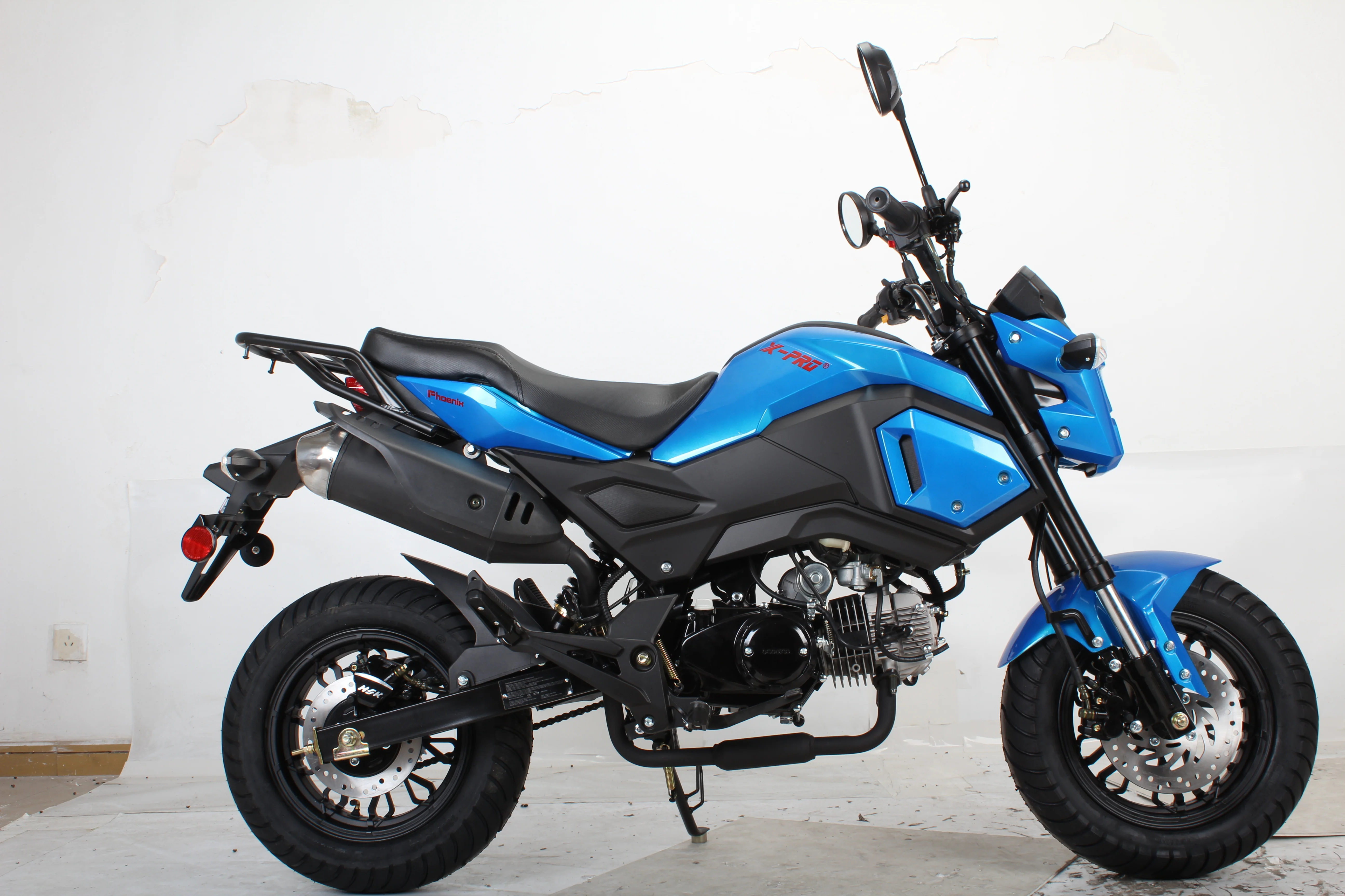 Free shipping! X-PRO 125cc Vader Motorcycle with Manual Transmission, Electric Start! Dual Headlights! Big 12in Wheels! - Image 26