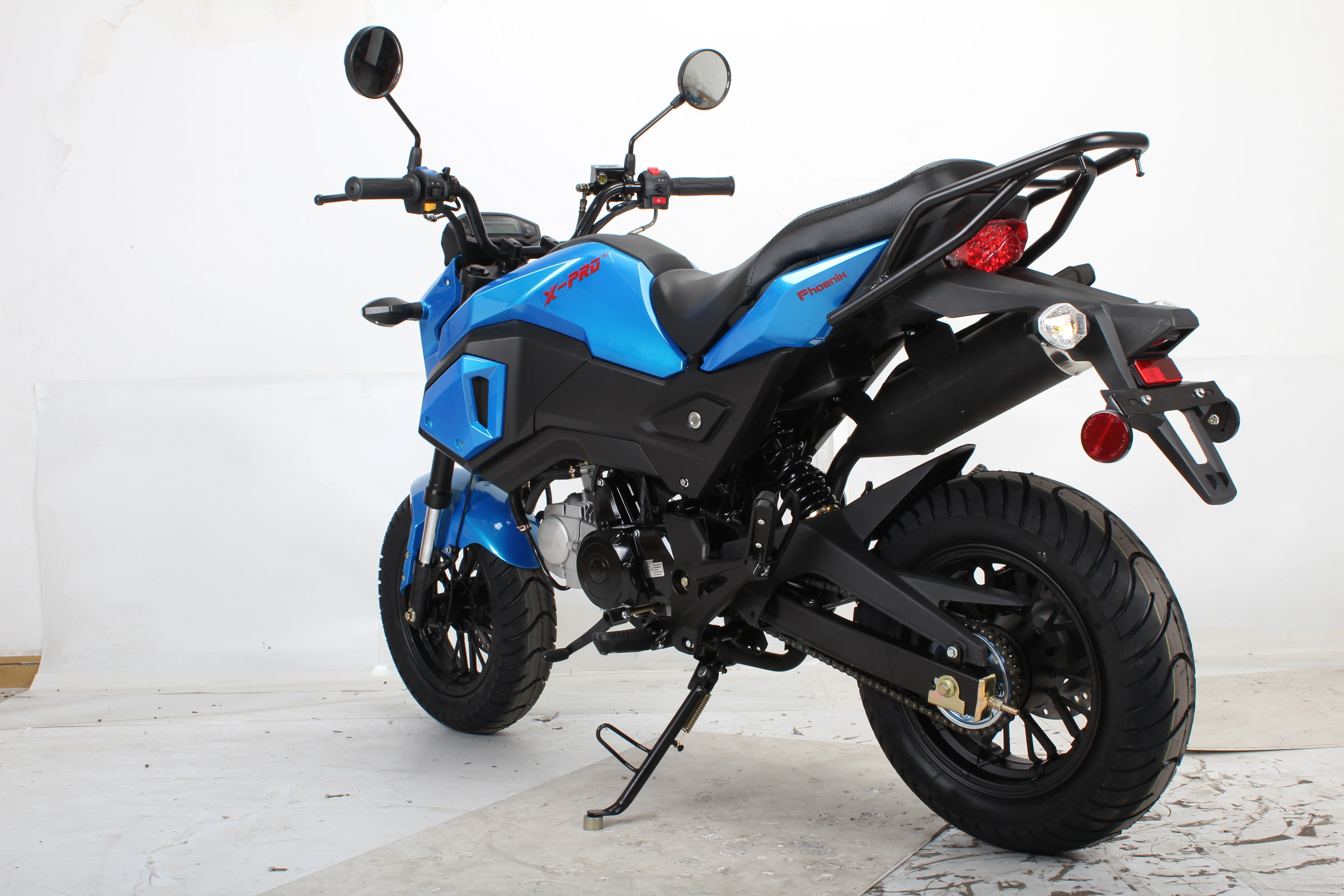 Free shipping! X-PRO 125cc Vader Motorcycle with Manual Transmission, Electric Start! Dual Headlights! Big 12in Wheels! - Image 29