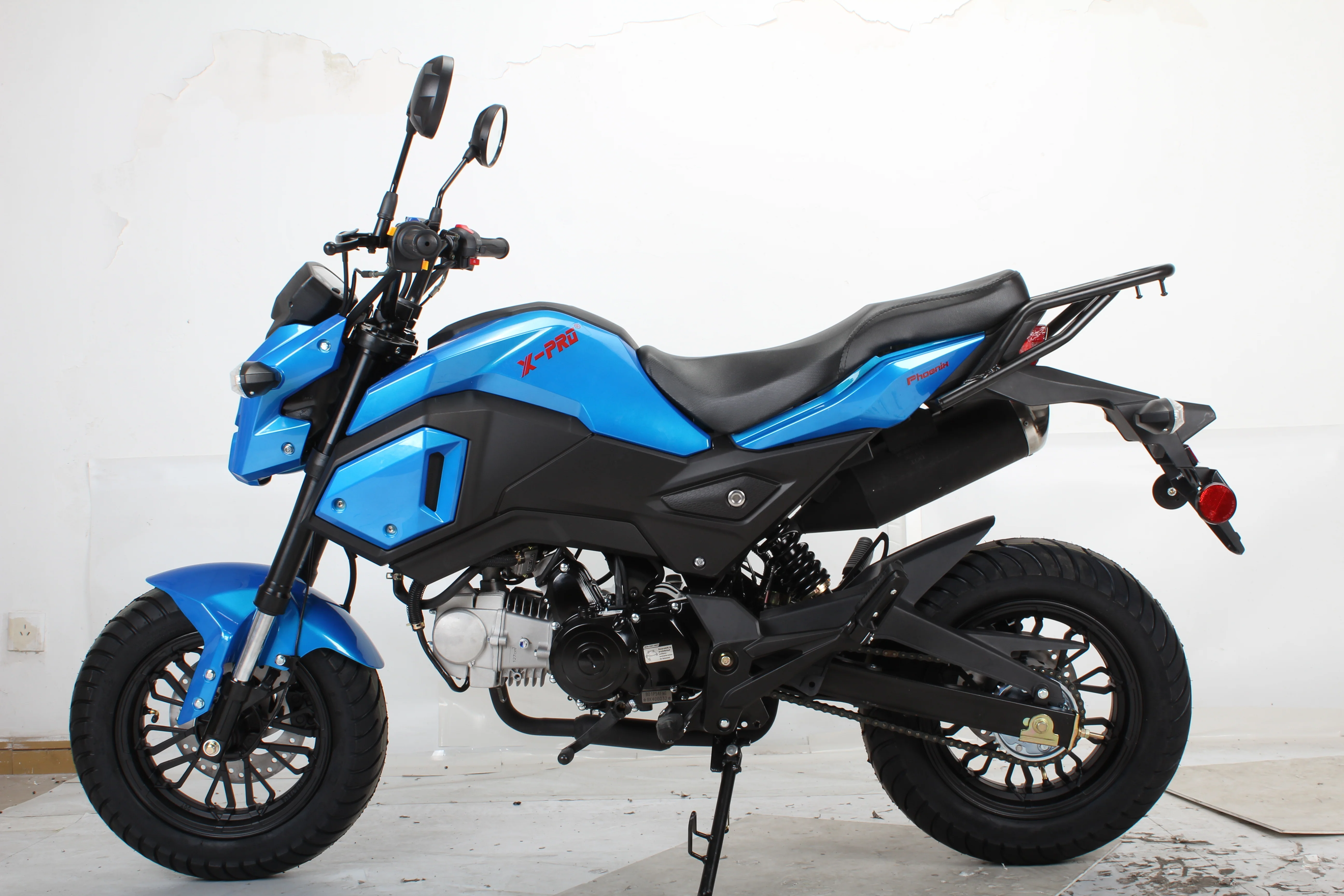 Free shipping! X-PRO 125cc Vader Motorcycle with Manual Transmission, Electric Start! Dual Headlights! Big 12in Wheels! - Image 30