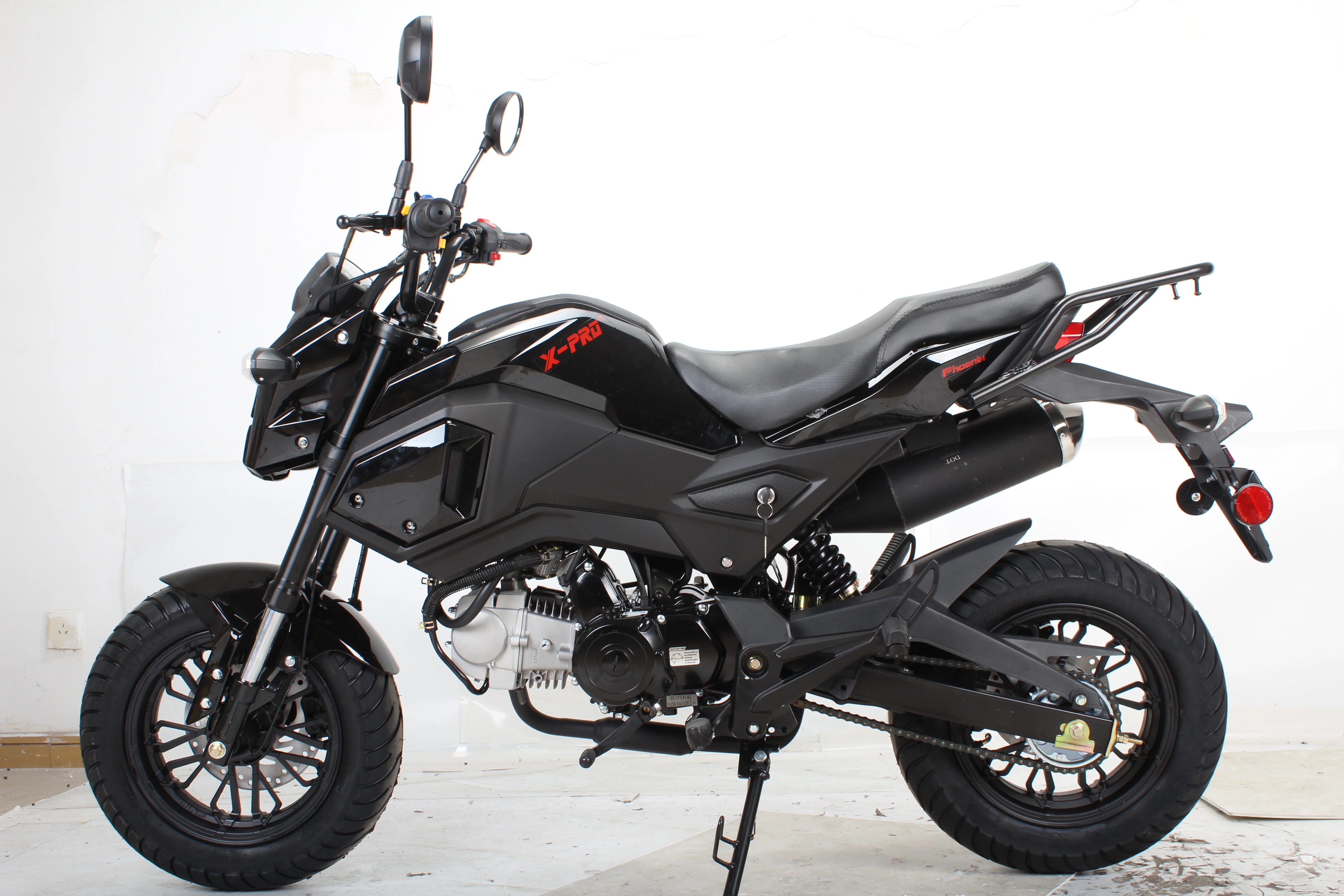 Free shipping! X-PRO 125cc Vader Motorcycle with Manual Transmission, Electric Start! Dual Headlights! Big 12in Wheels! - Image 8