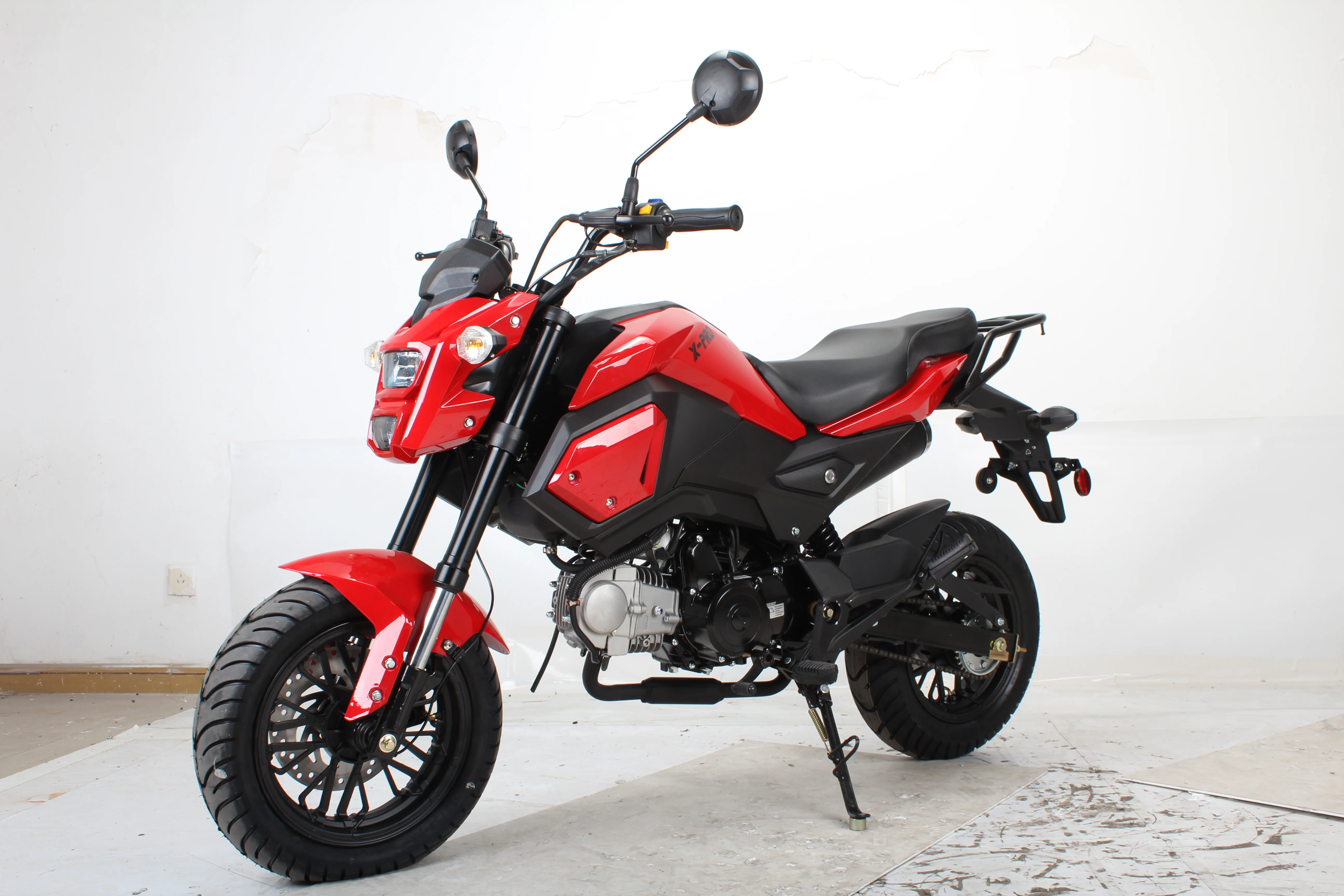 Free shipping! X-PRO 125cc Vader Motorcycle with Manual Transmission, Electric Start! Dual Headlights! Big 12in Wheels! - Image 9