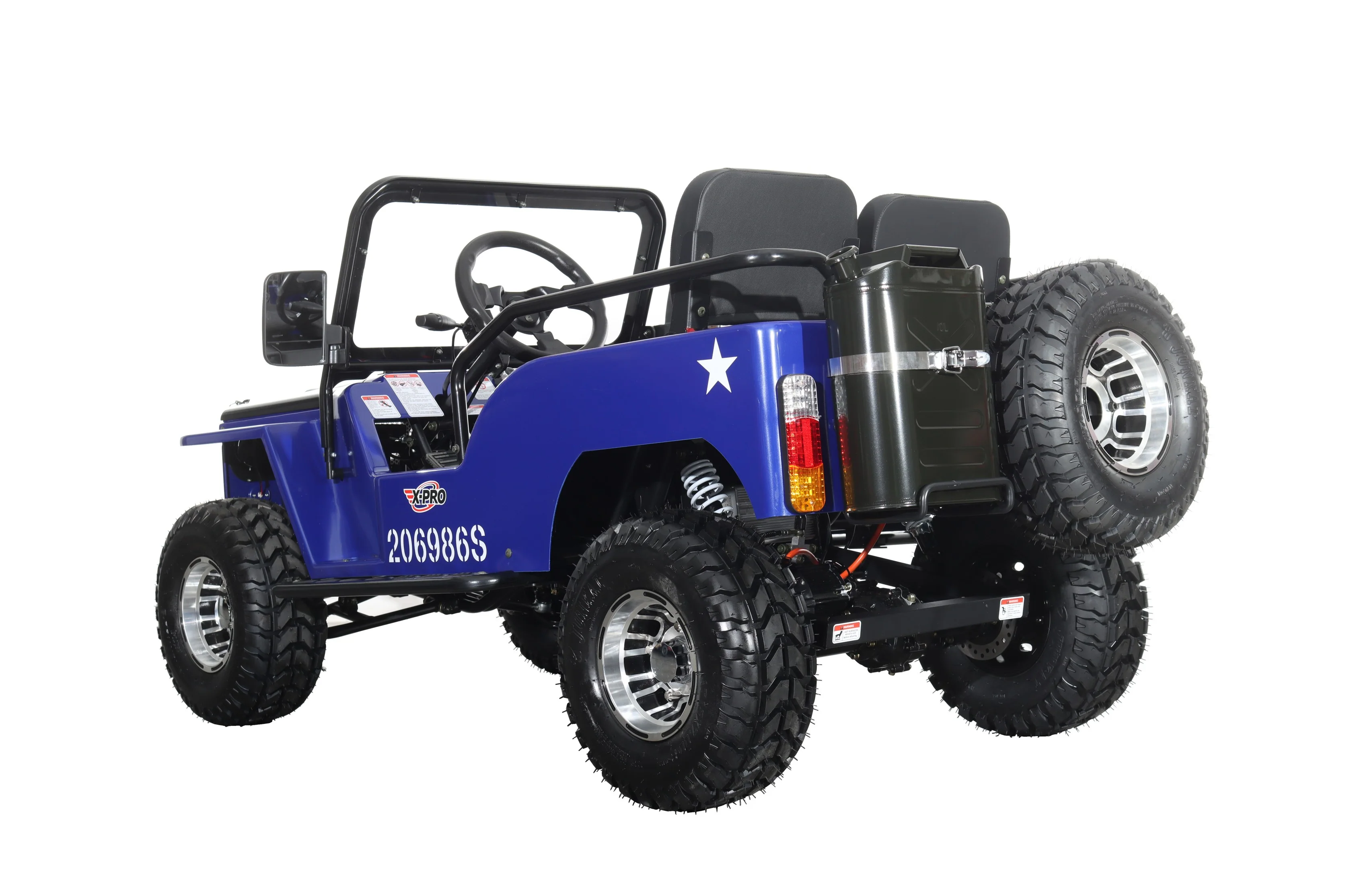 Free Shipping! X-PRO E-Ranger 3000W Peak Power 60V Electric Mini Jeep with Reverse and Disc Brake! LED Headlights, With Windshield and Spare Tire, Big 18" Aluminium Rim Wheels! - Image 15