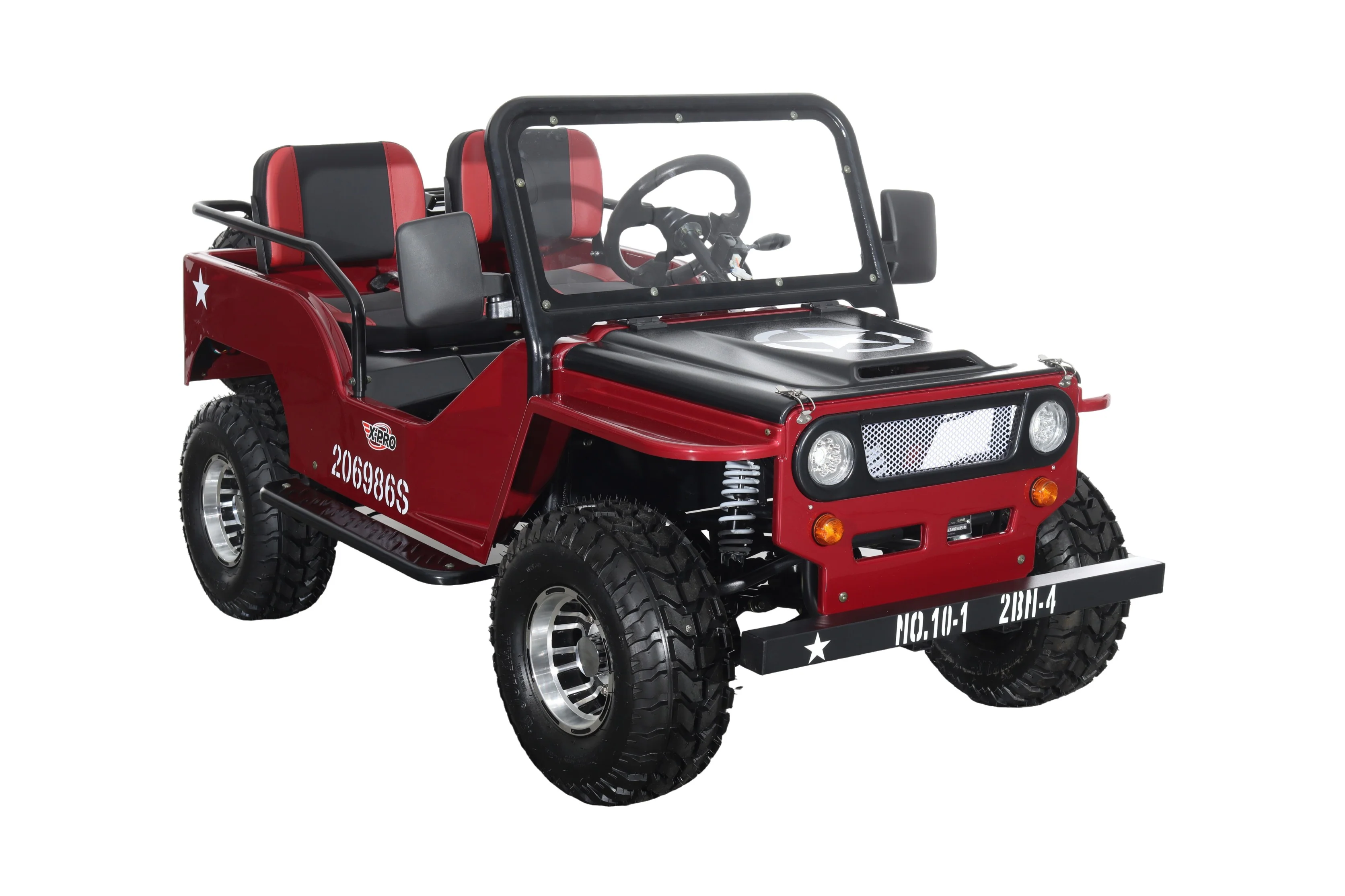 Free Shipping! X-PRO E-Ranger 3000W Peak Power 60V Electric Mini Jeep with Reverse and Disc Brake! LED Headlights, With Windshield and Spare Tire, Big 18" Aluminium Rim Wheels! - Image 18