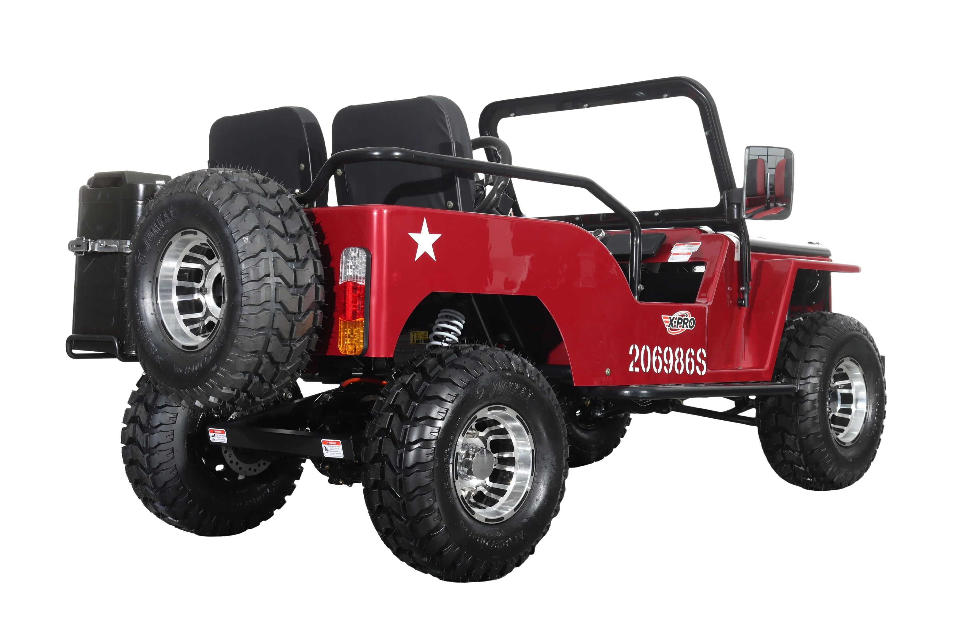 Free Shipping! X-PRO E-Ranger 3000W Peak Power 60V Electric Mini Jeep with Reverse and Disc Brake! LED Headlights, With Windshield and Spare Tire, Big 18" Aluminium Rim Wheels! - Image 20