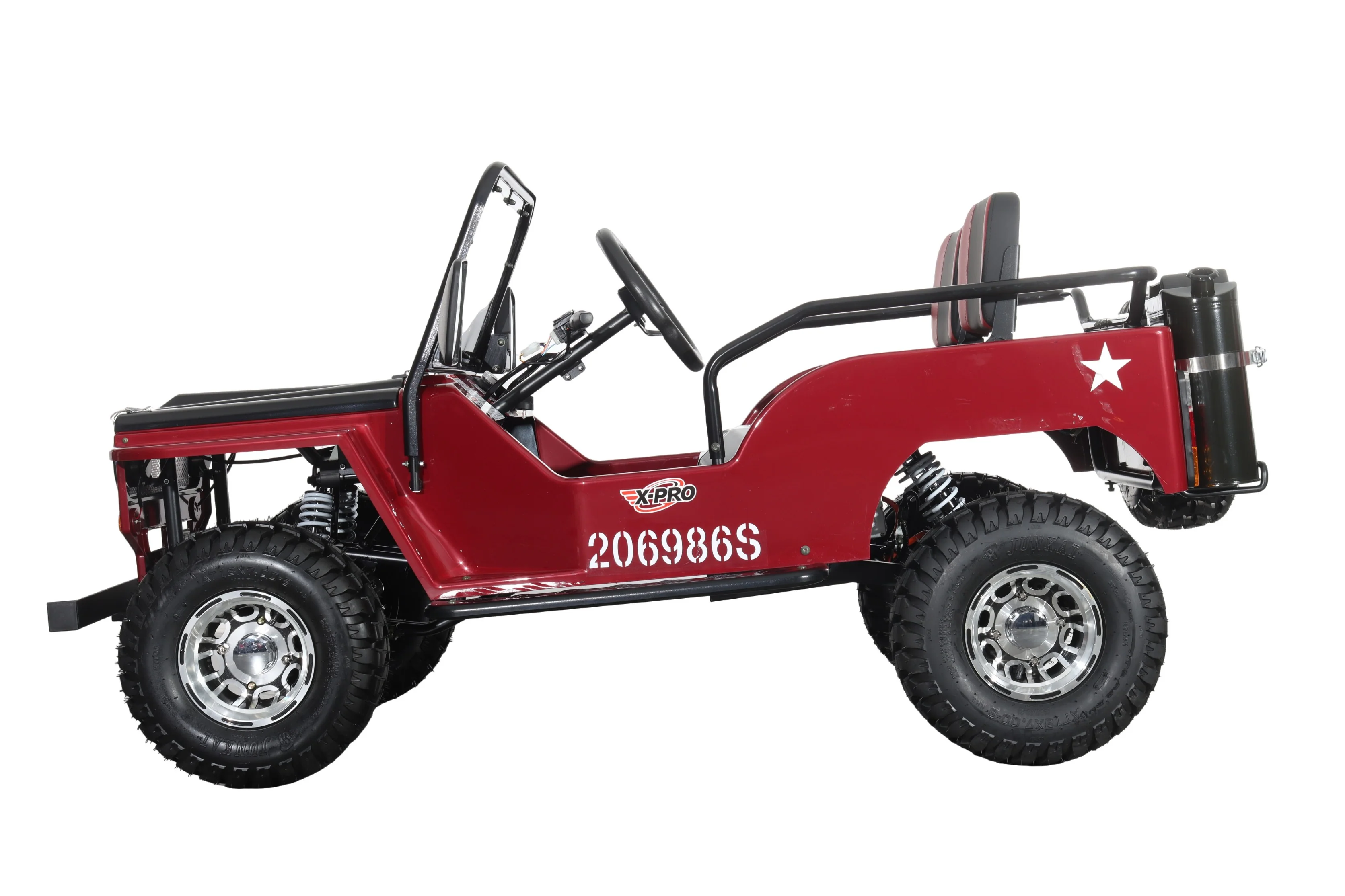 Free Shipping! X-PRO E-Ranger 3000W Peak Power 60V Electric Mini Jeep with Reverse and Disc Brake! LED Headlights, With Windshield and Spare Tire, Big 18" Aluminium Rim Wheels! - Image 23