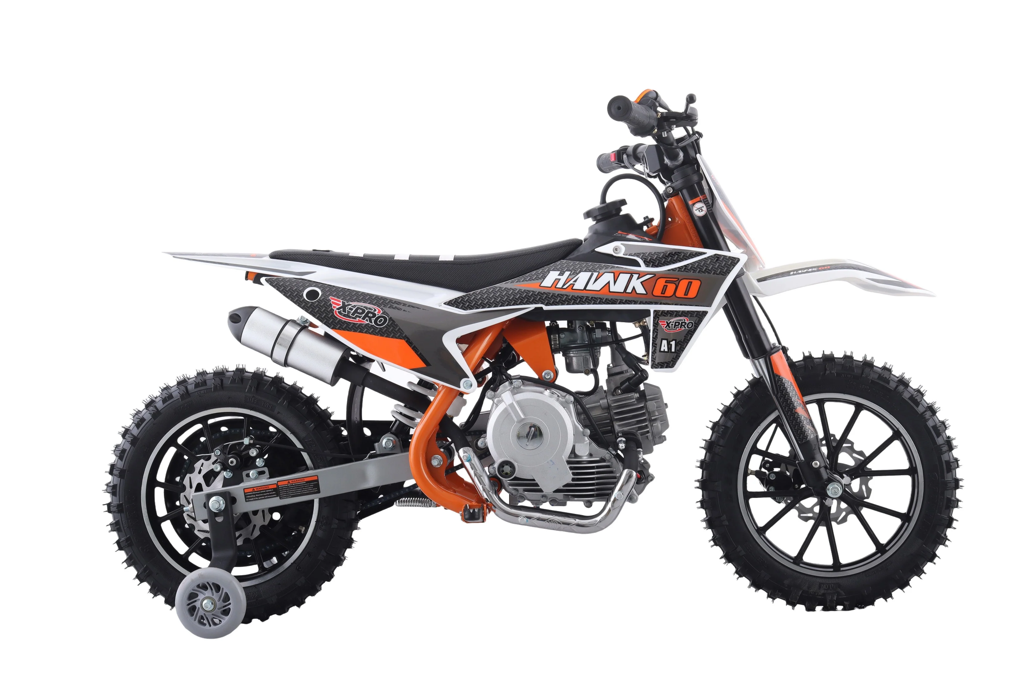 Free Shipping! X-PRO Hawk 60 Dirt Bike with CVT Transmission, Electric start, Disc Brake! 10in Wheels! With Free Training Wheels! - Image 16