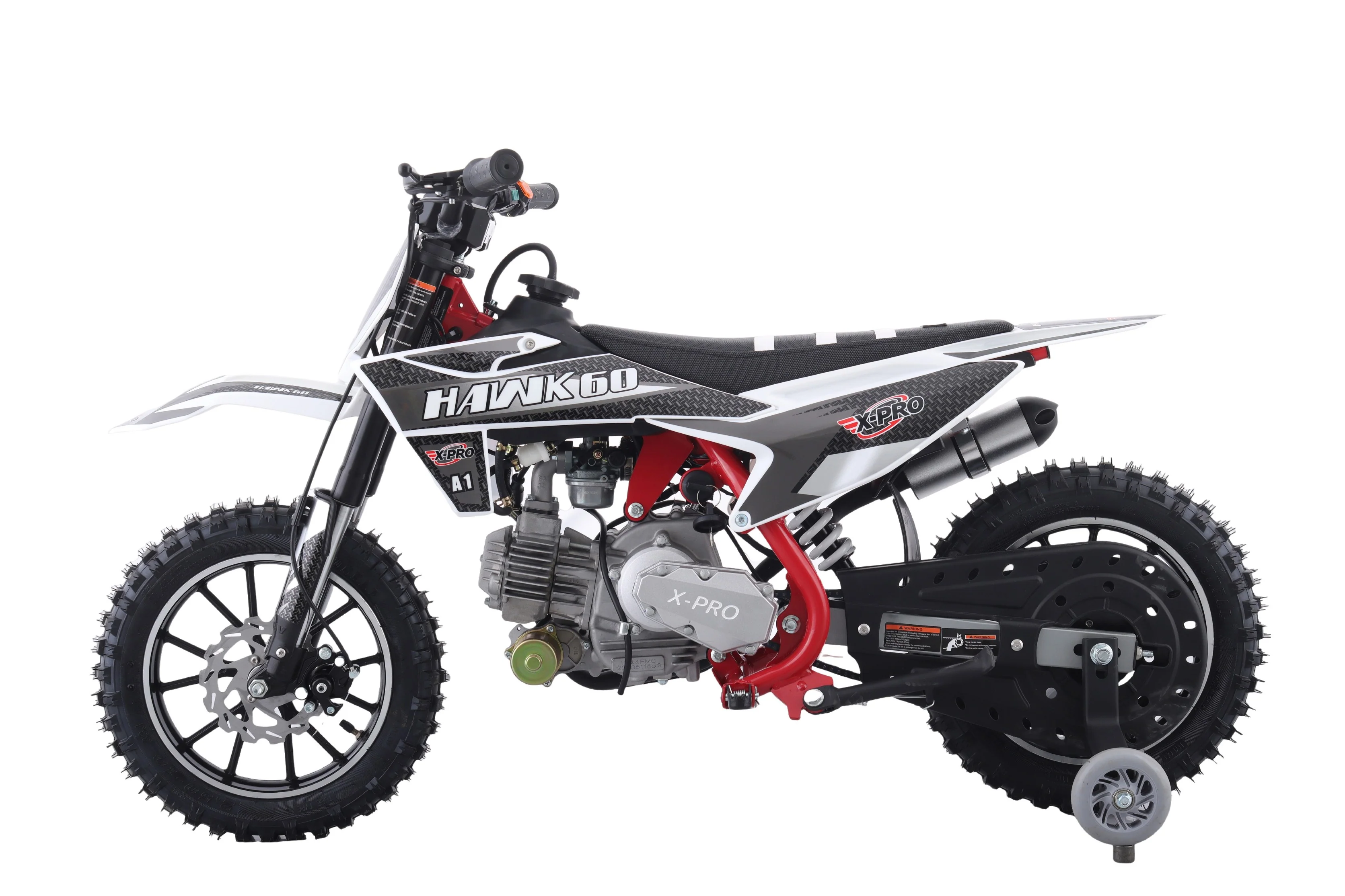 Free Shipping! X-PRO Hawk 60 Dirt Bike with CVT Transmission, Electric start, Disc Brake! 10in Wheels! With Free Training Wheels! - Image 32