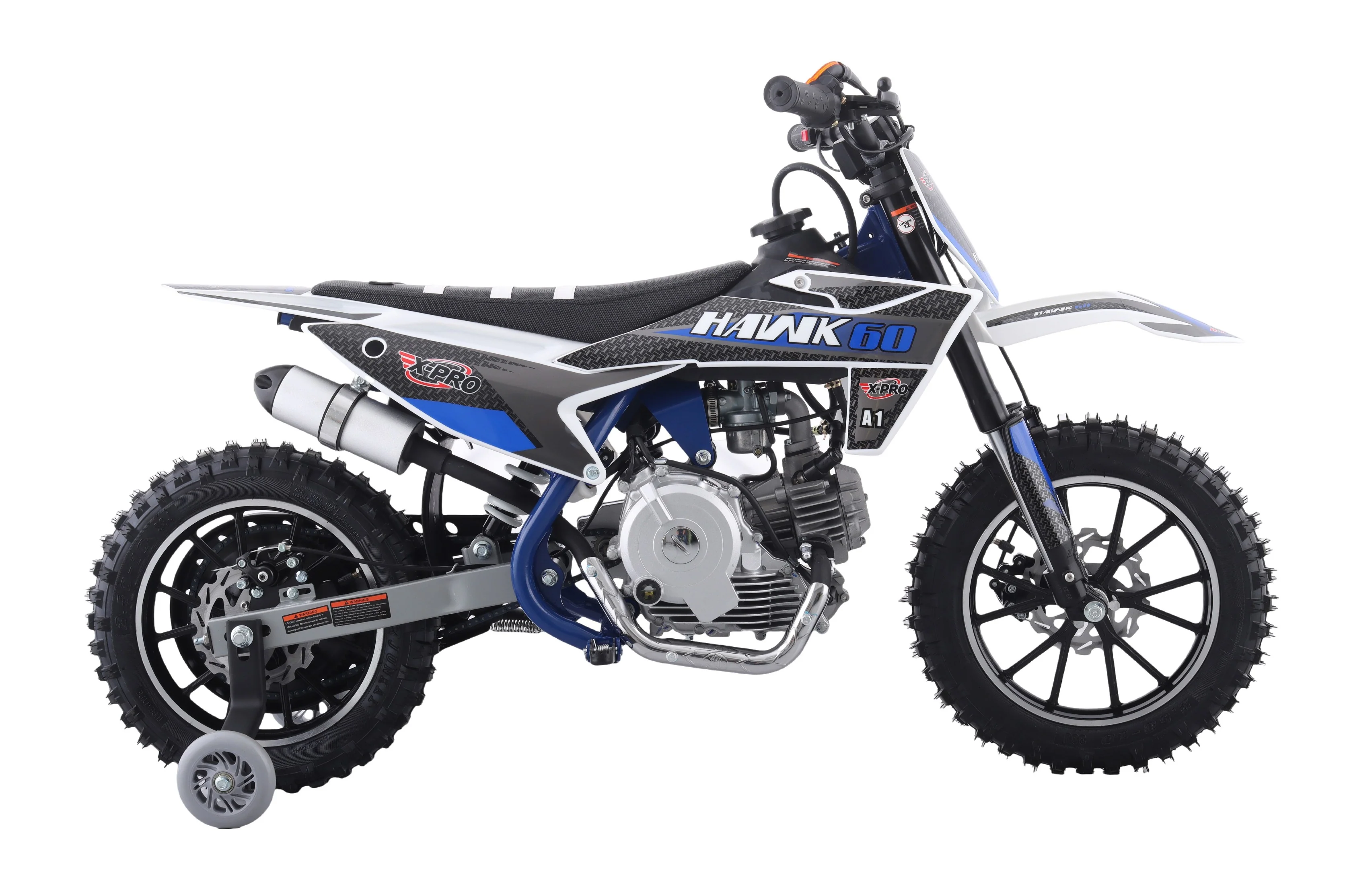Free Shipping! X-PRO Hawk 60 Dirt Bike with CVT Transmission, Electric start, Disc Brake! 10in Wheels! With Free Training Wheels! - Image 37