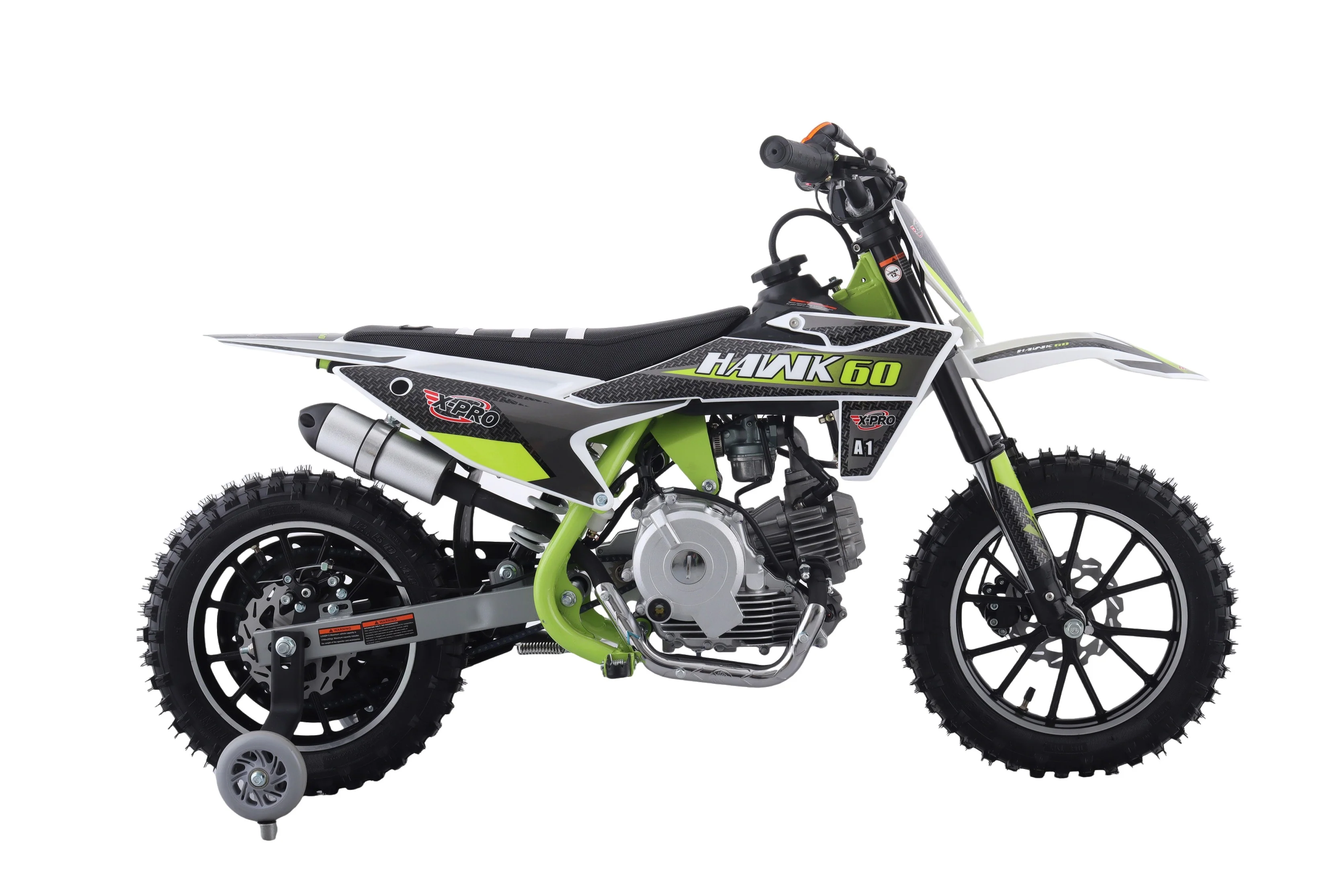 Free Shipping! X-PRO Hawk 60 Dirt Bike with CVT Transmission, Electric start, Disc Brake! 10in Wheels! With Free Training Wheels! - Image 4