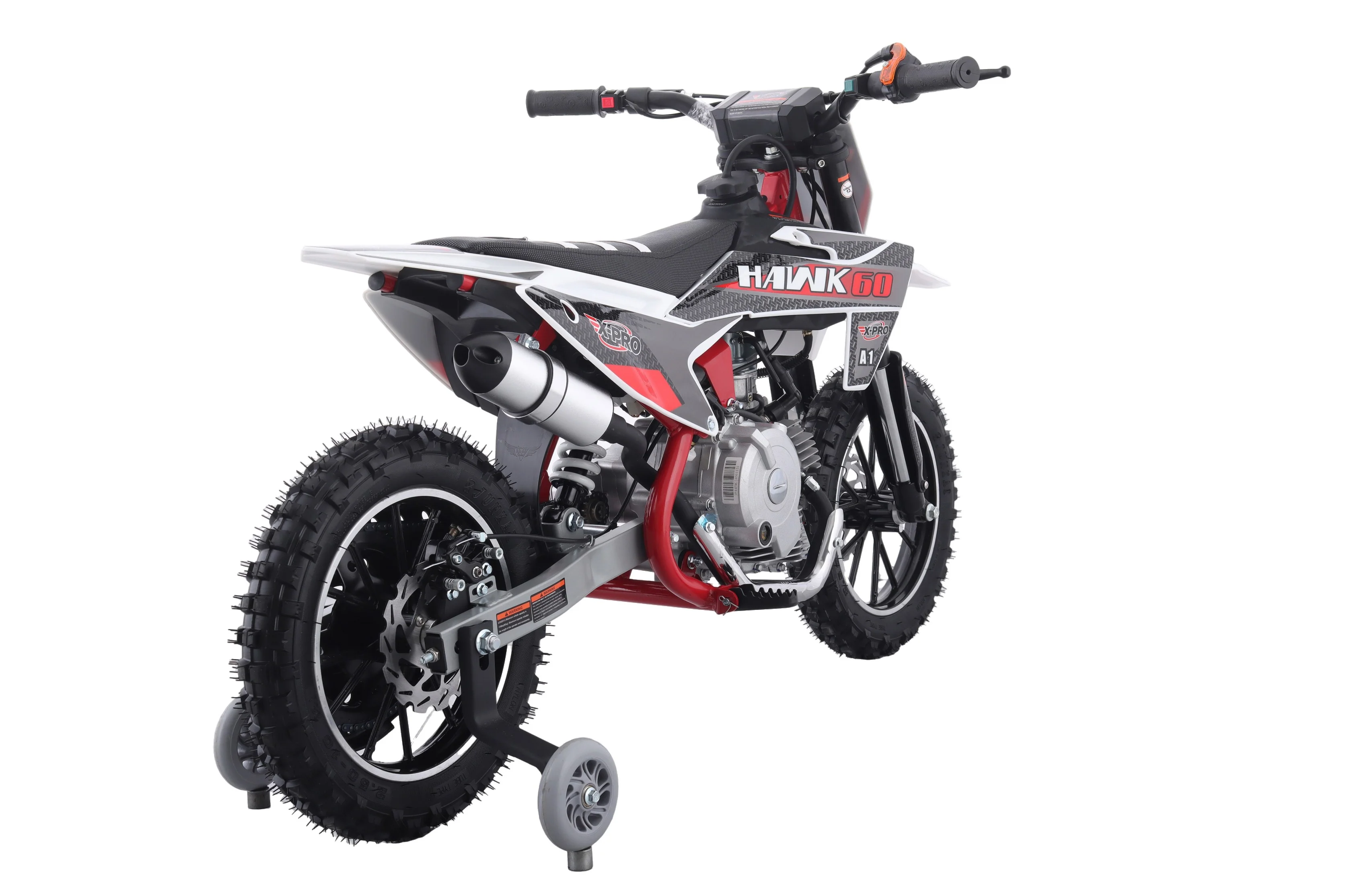 Free Shipping! X-PRO Hawk 60 Dirt Bike with CVT Transmission, Electric start, Disc Brake! 10in Wheels! With Free Training Wheels! - Image 45
